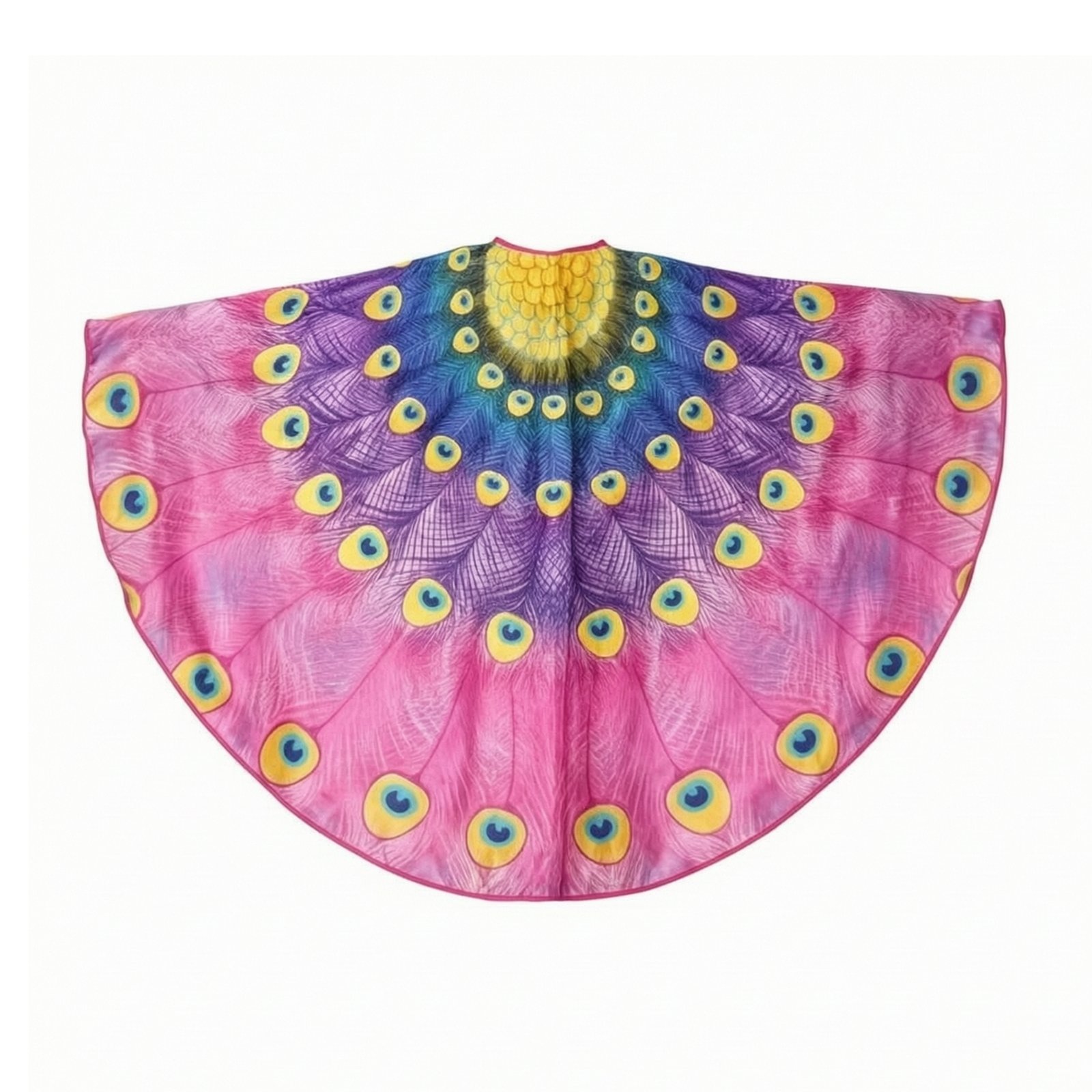 Peacock Cape with Neck Fastening