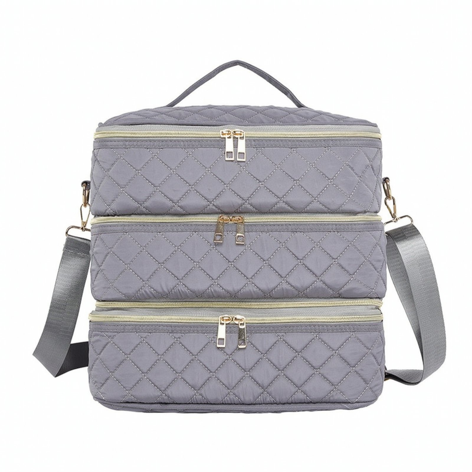 Multi-Compartment Cosmetic Bag