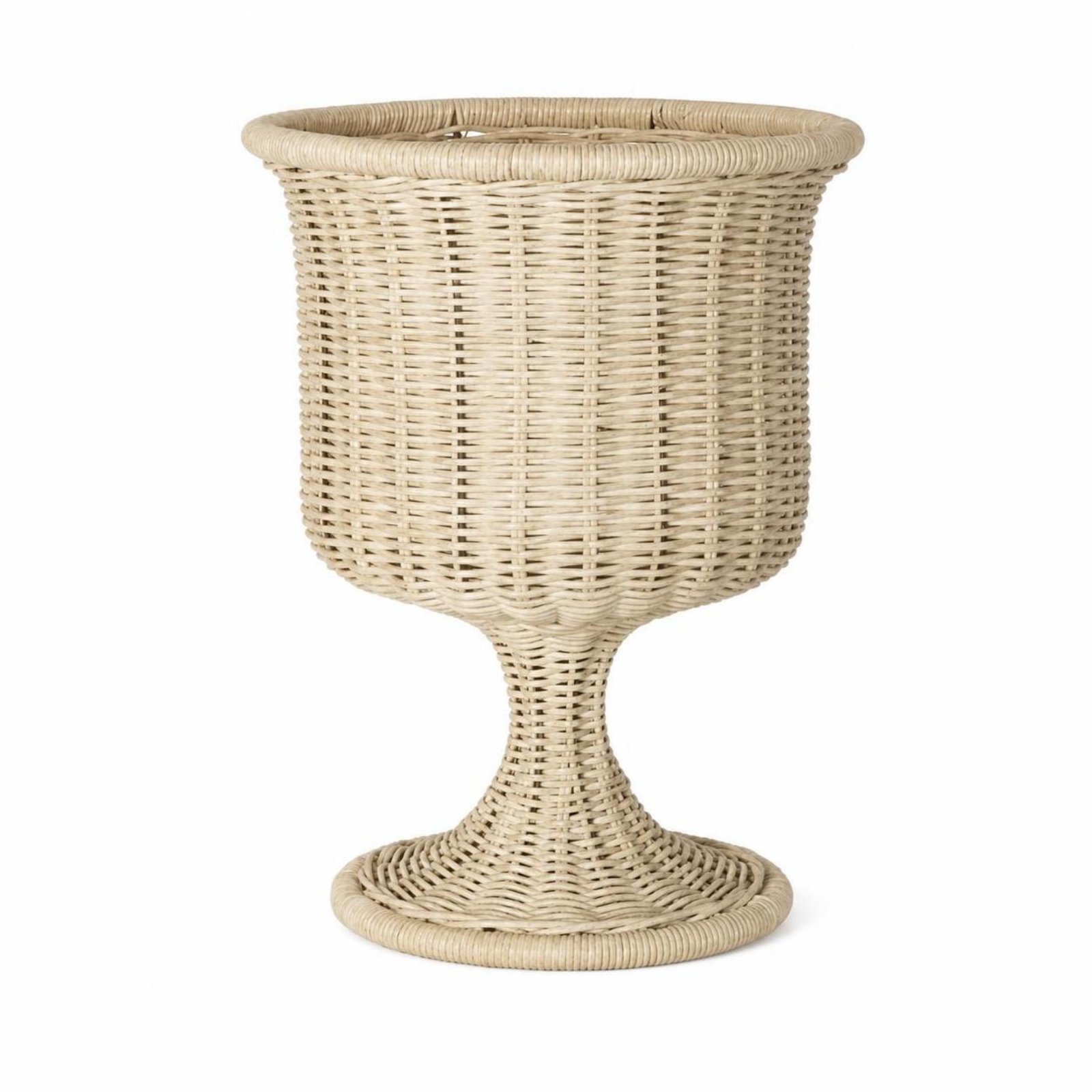 Wicker Goblet Vase
