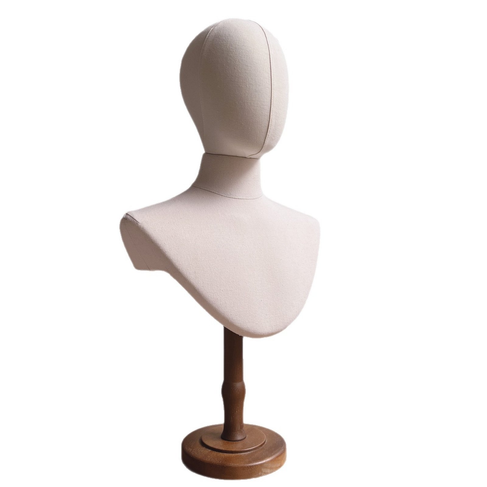 Mannequin Bust with Wooden Pin baseInsertable Jewelry