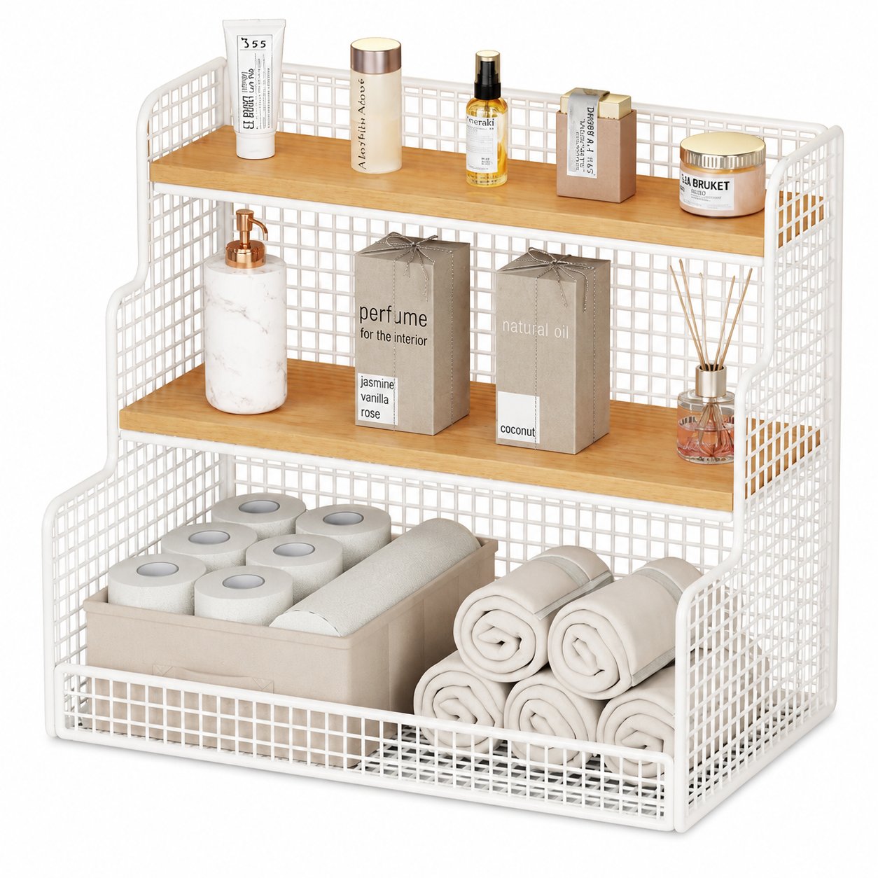 3 Tier Wood Book Shelf
