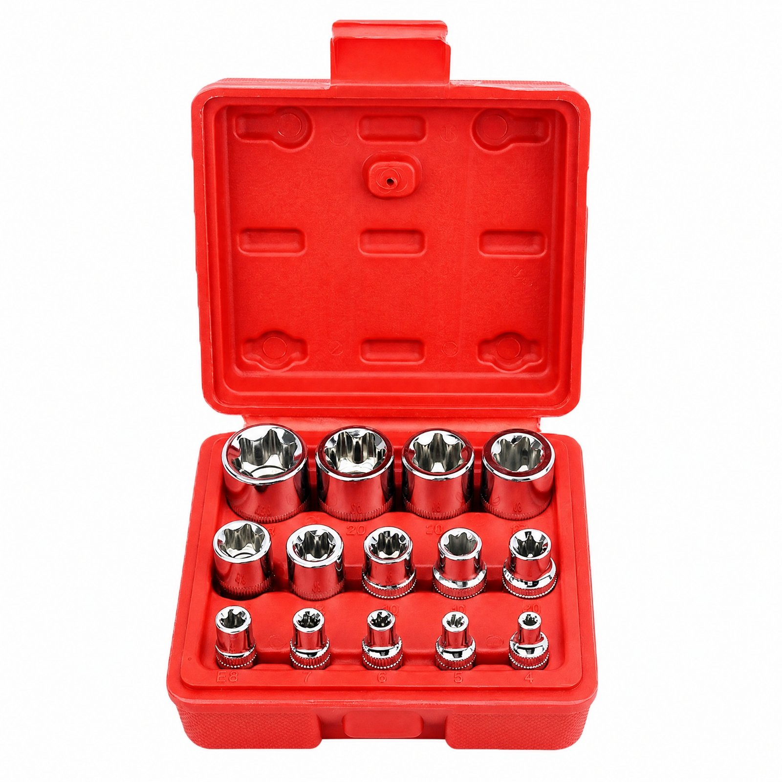 14-Piece Alloy Steel External Drive Socket Set