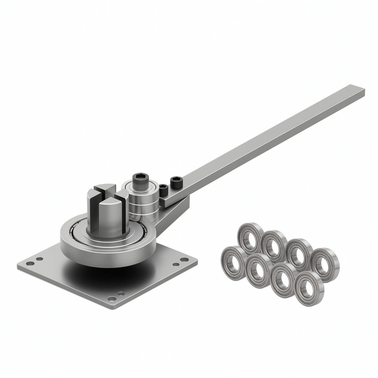 Bearing-Supported Flat Bar Bender