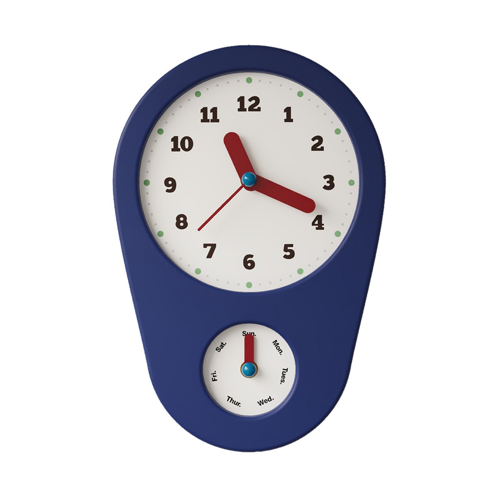 Weekday Wall Clock – Wk1-14 with Week