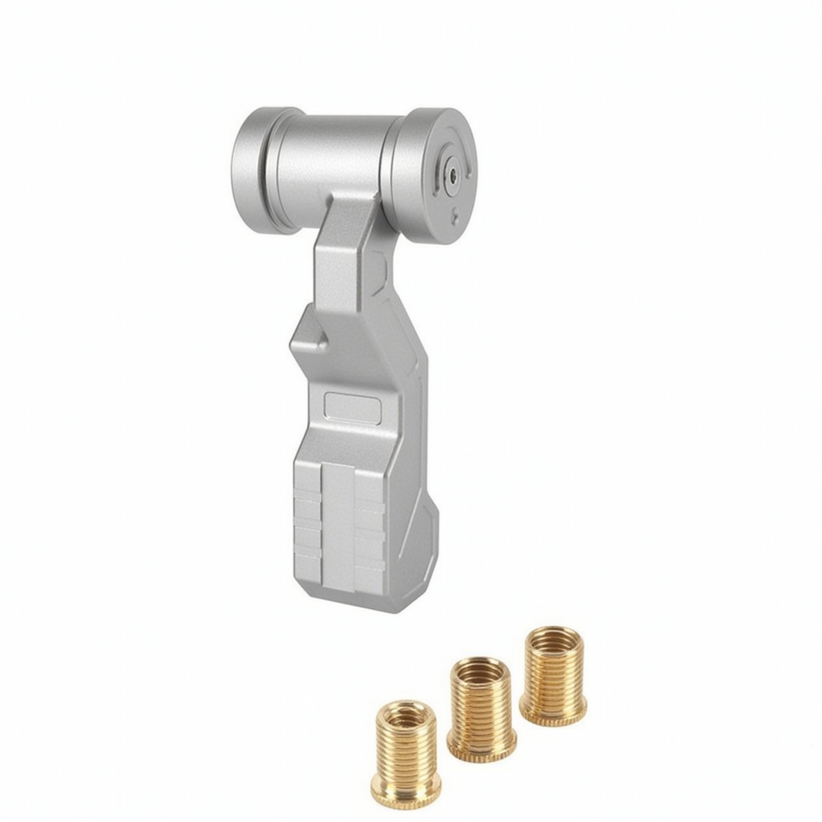 Aluminum Alloy Gear Shifting Lever Knob with Brass Adapter