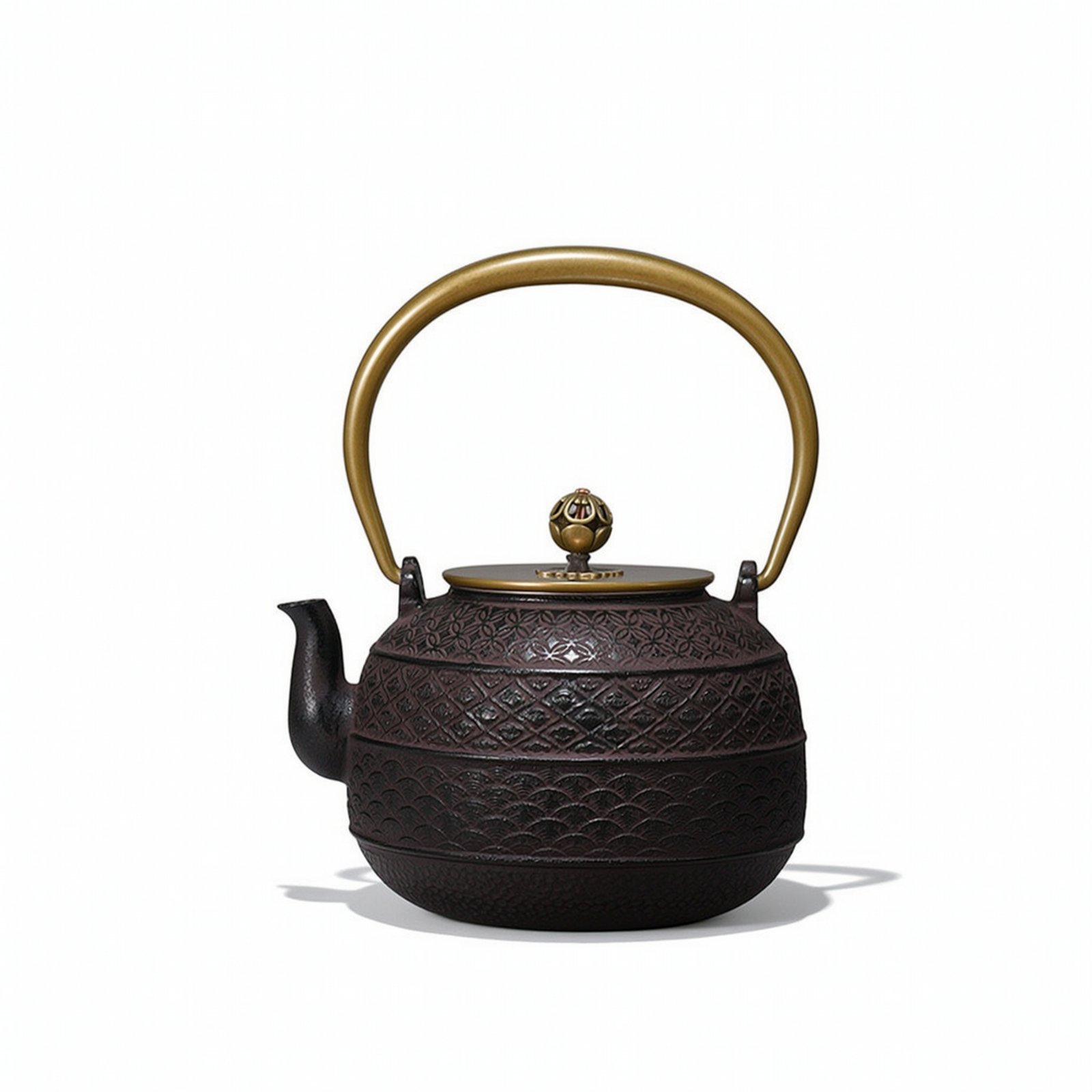 Cast Iron Kettle with Strainer