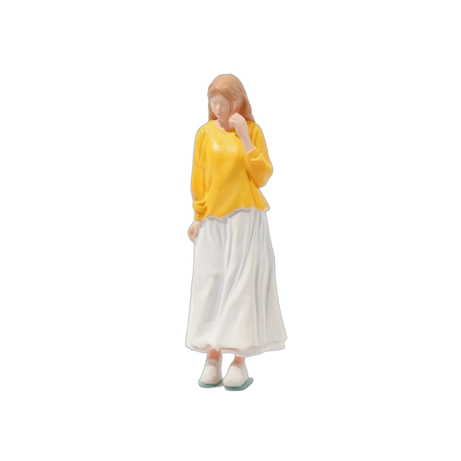 Painted Miniature Girl Figure