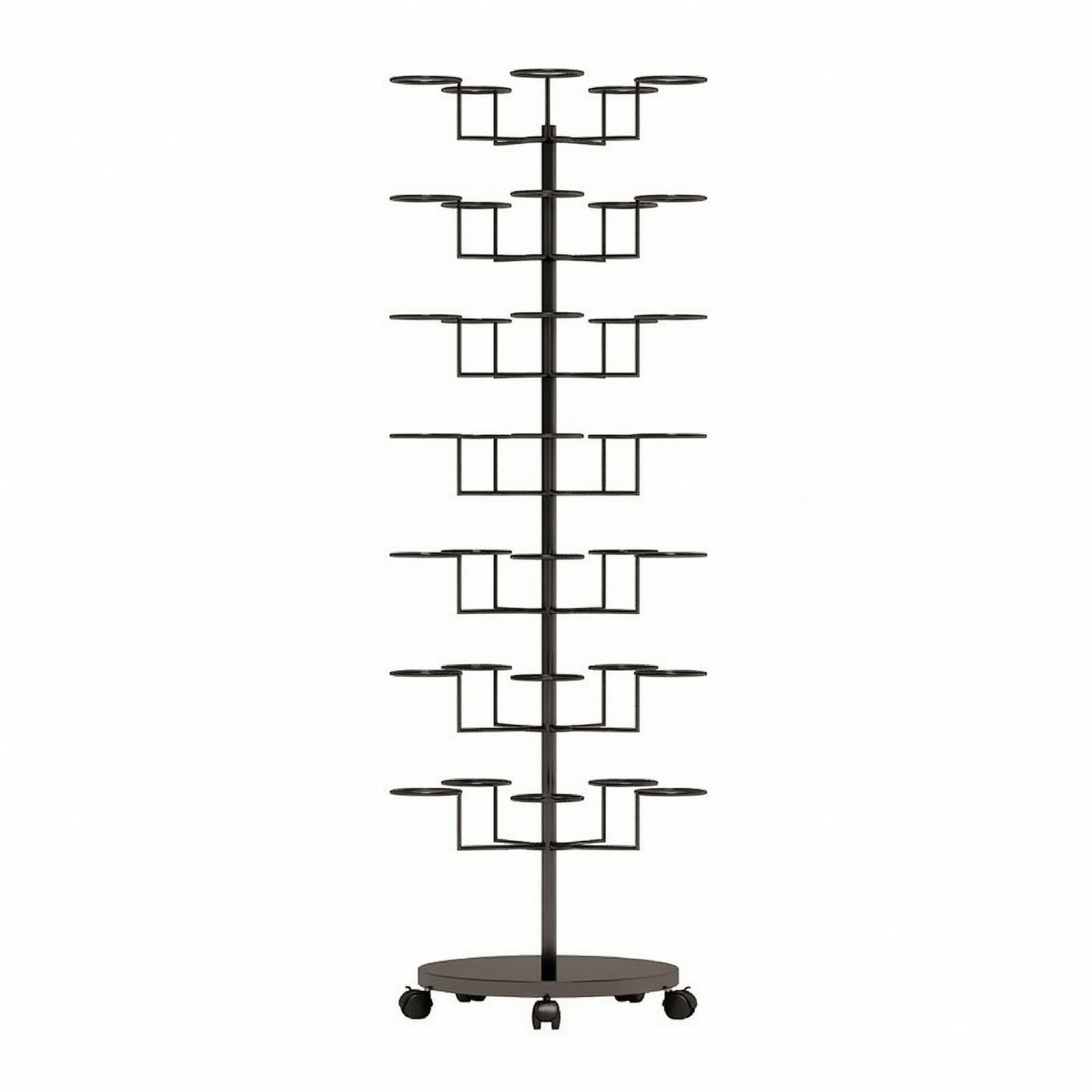 Seven-Tier Hat Display Rack