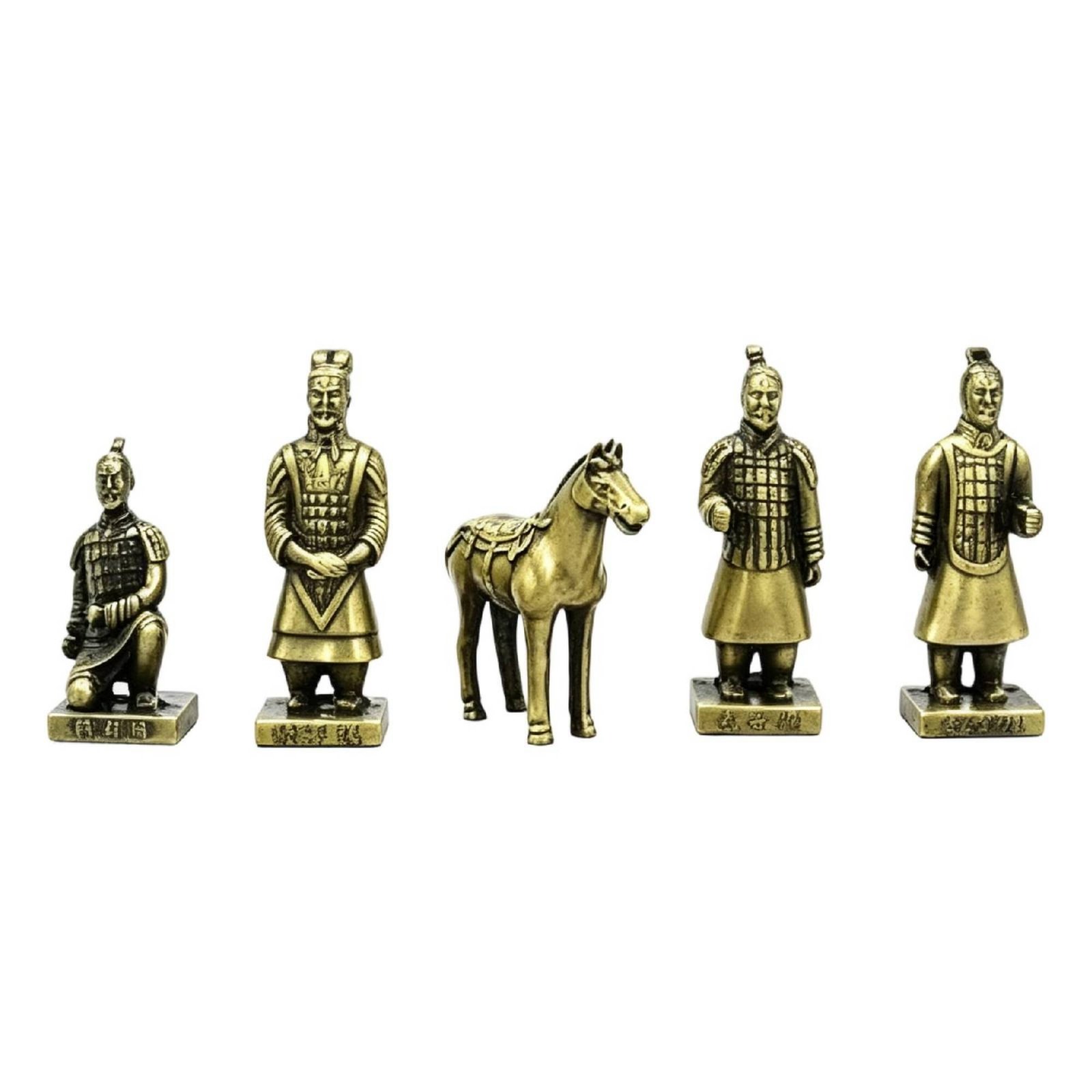 Bronze-Tone Terracotta Soldiers