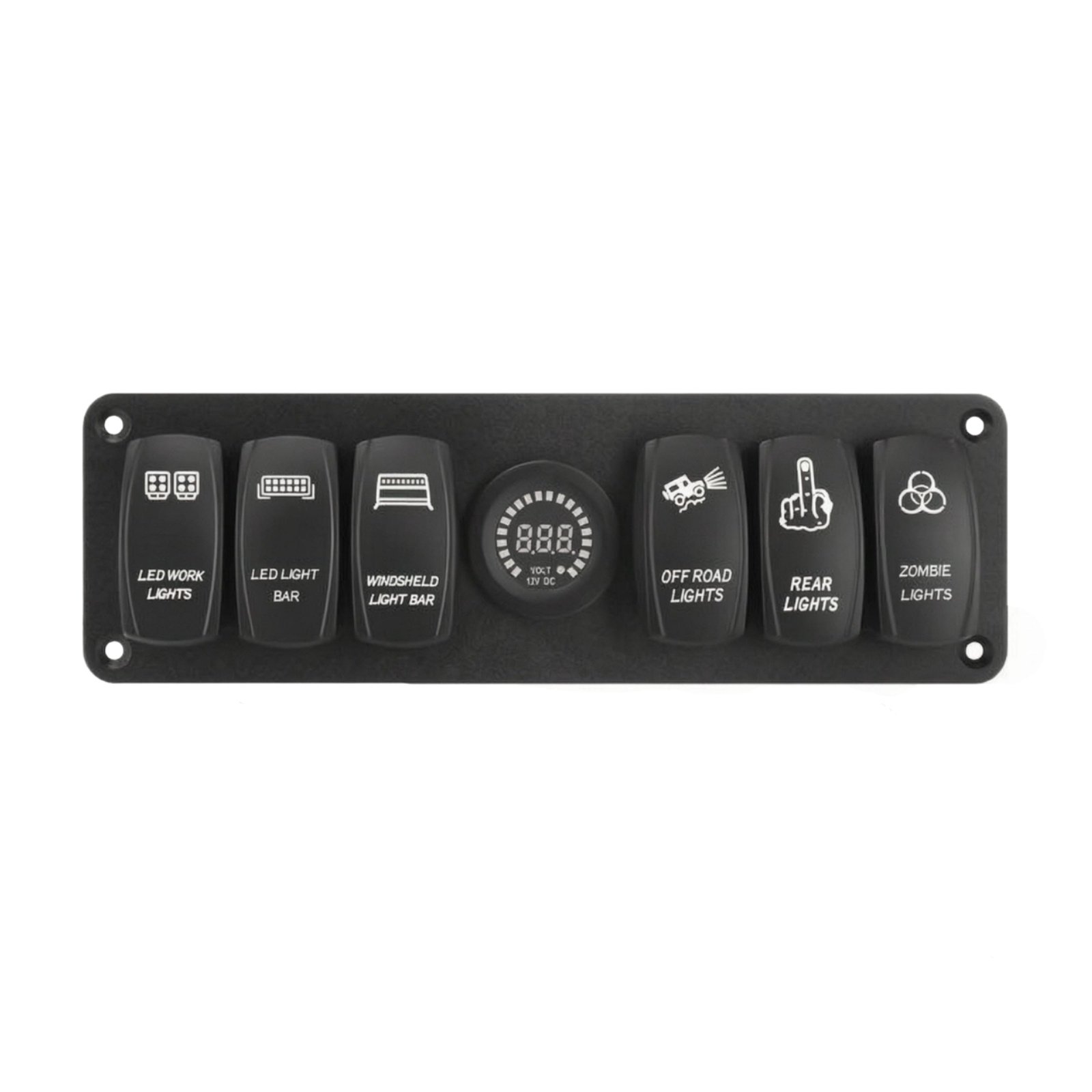 6-Gang Rocker Switch Panel
