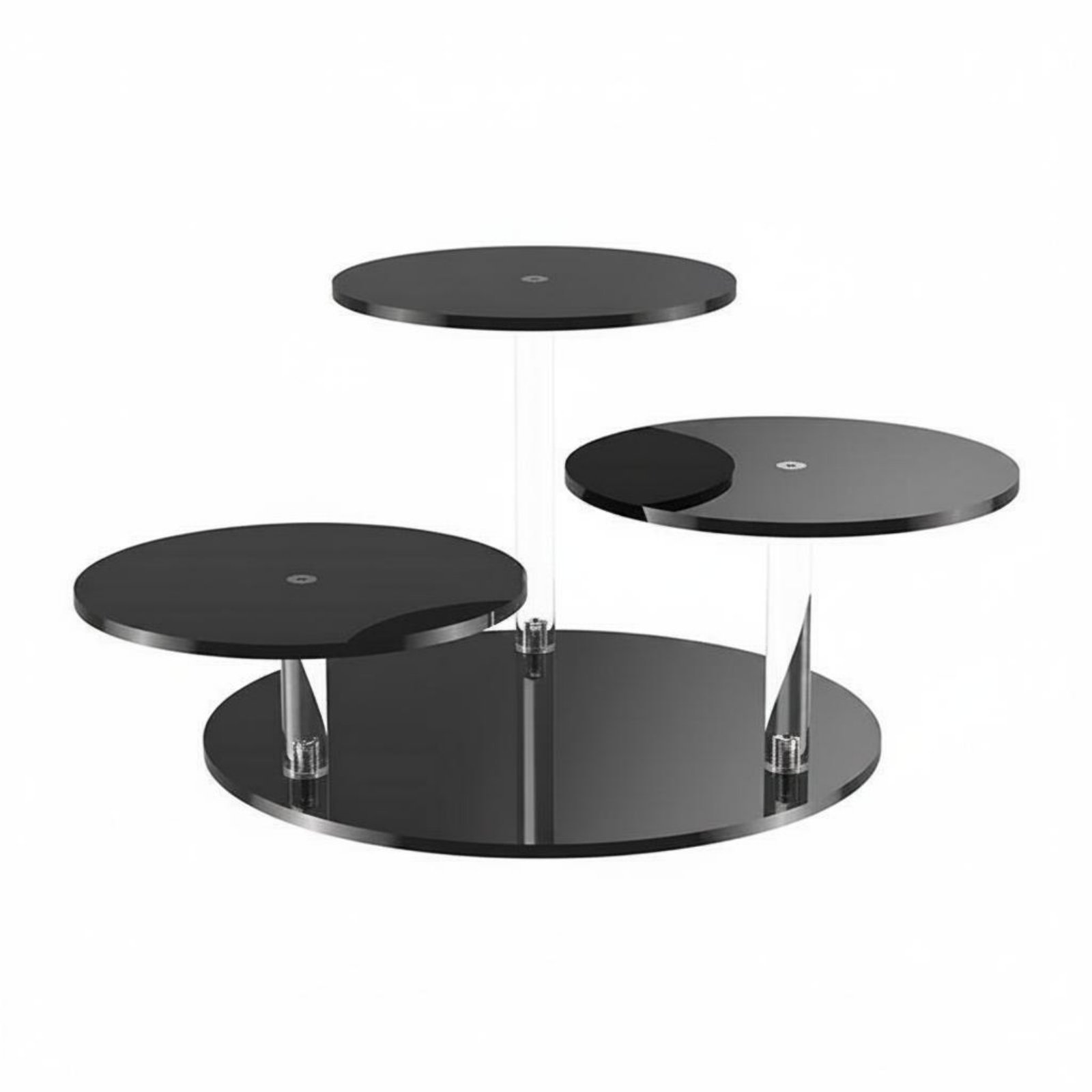 3 Tier Acrylic Display Stand – Black