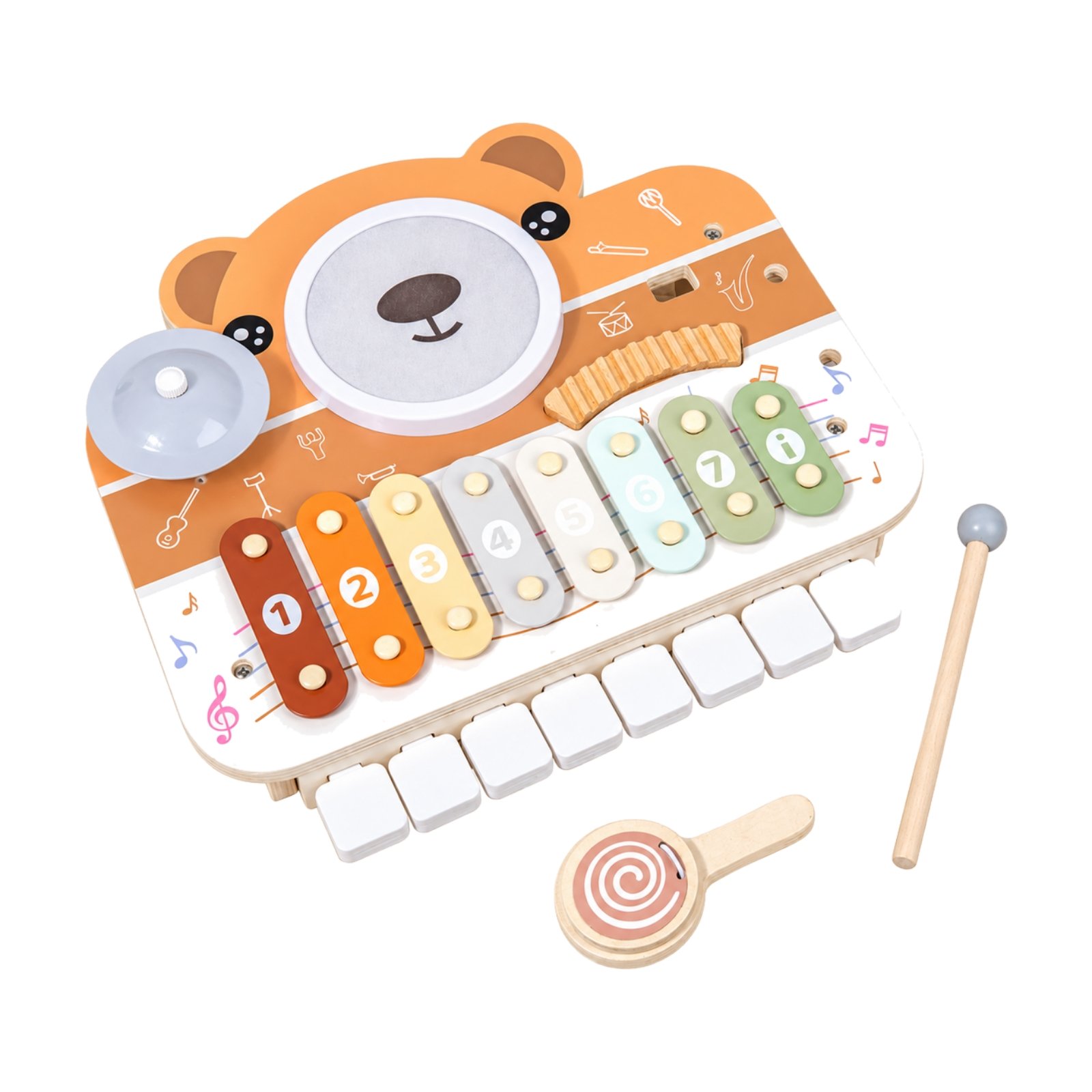 Wooden Musical Toy Board