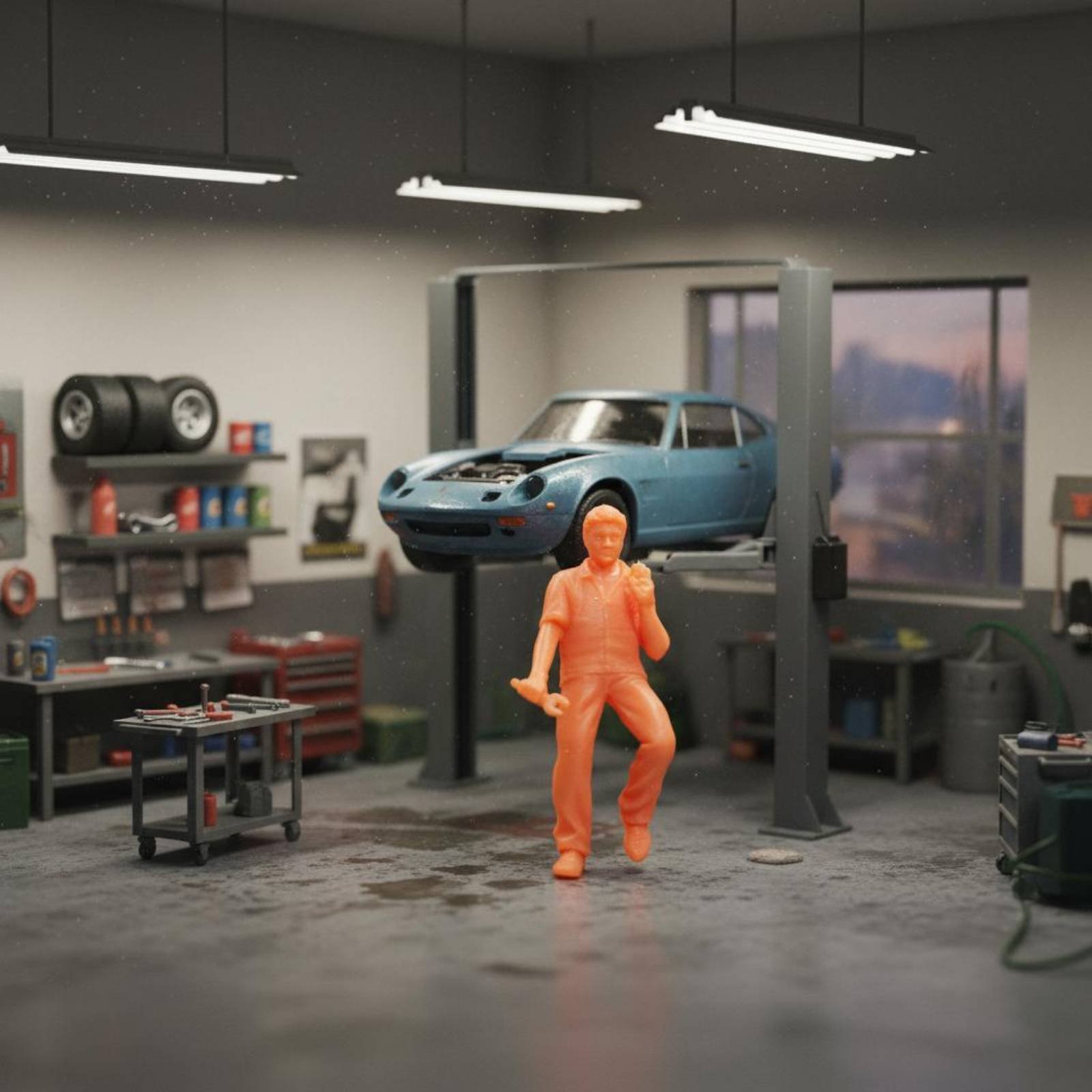7-Piece 1:64 Repair Specialist Figure Set