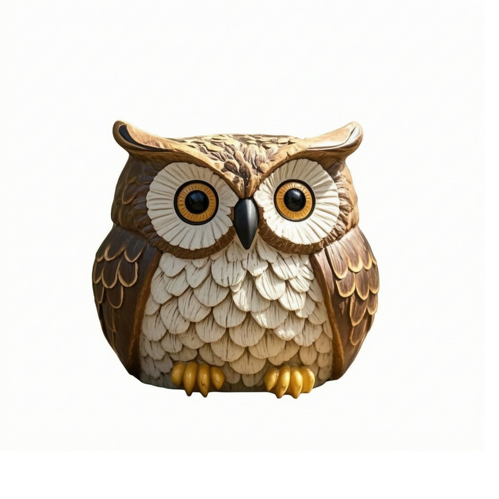 Set of 6 Owl Planter Resin