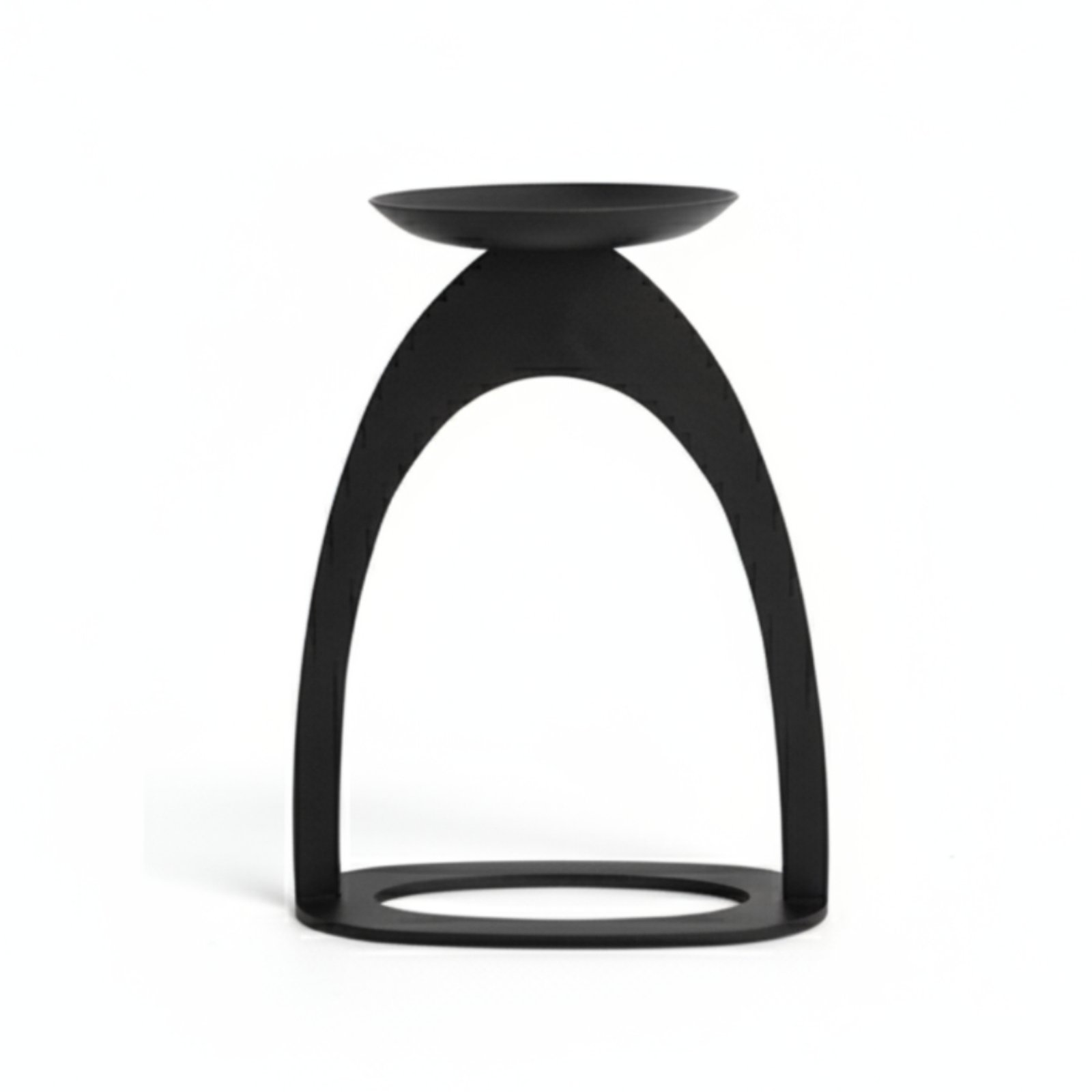 Matte Black Pillar Candle Holder