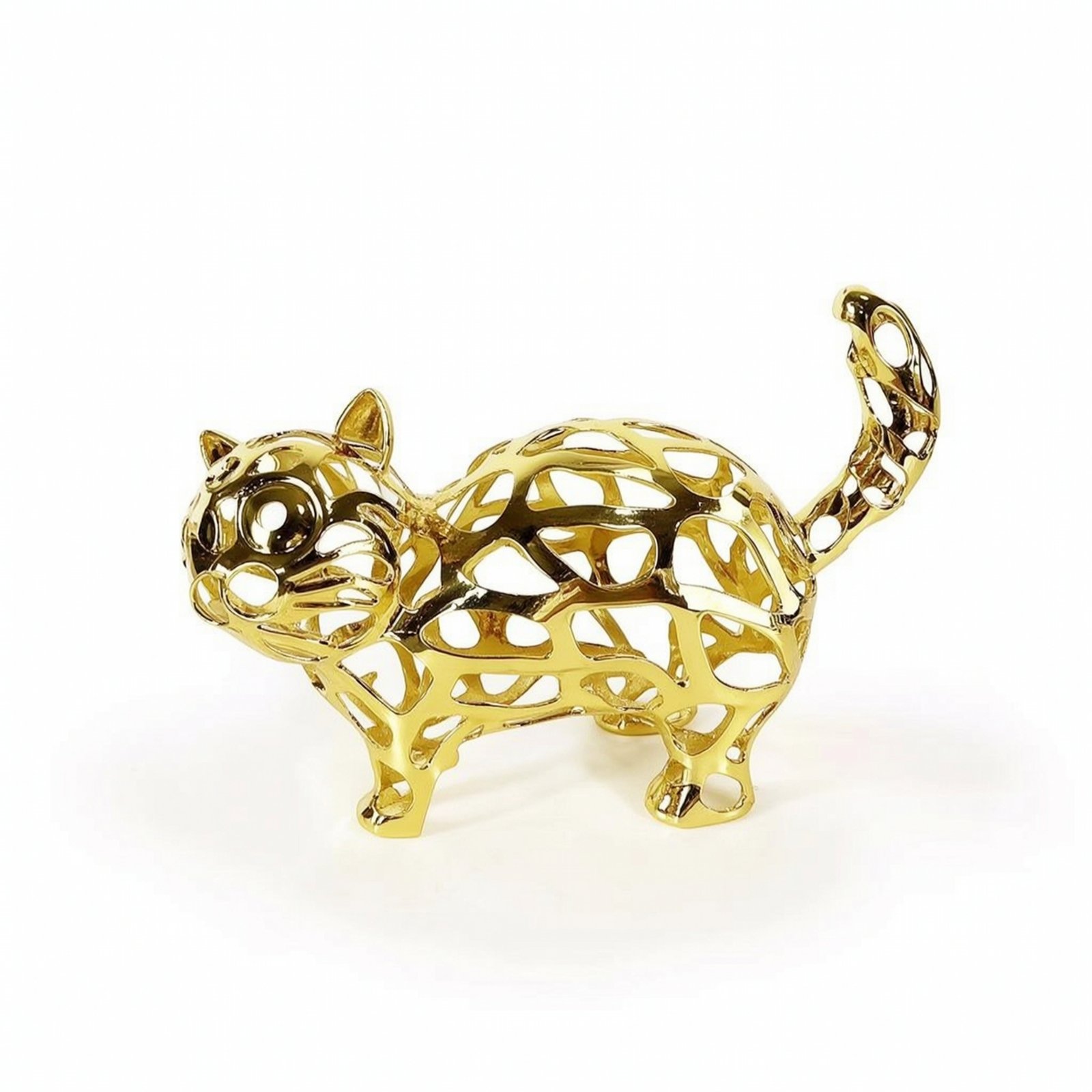 Abstract Cat Sculpture
