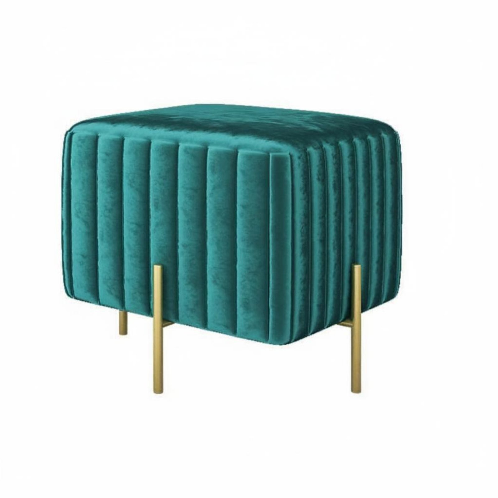 Padded Metal-Frame Bench