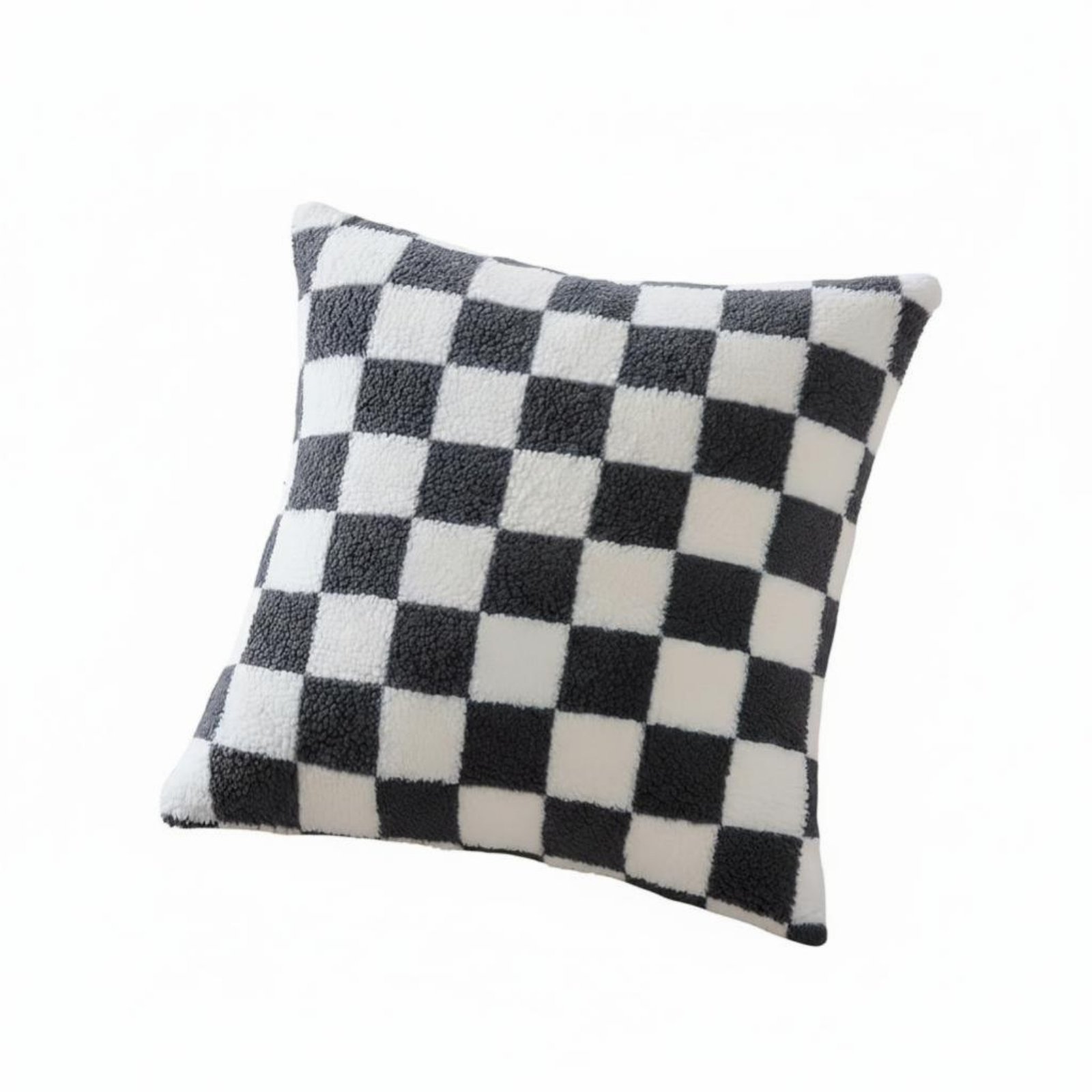 Checkered Decorative Pillow Cover