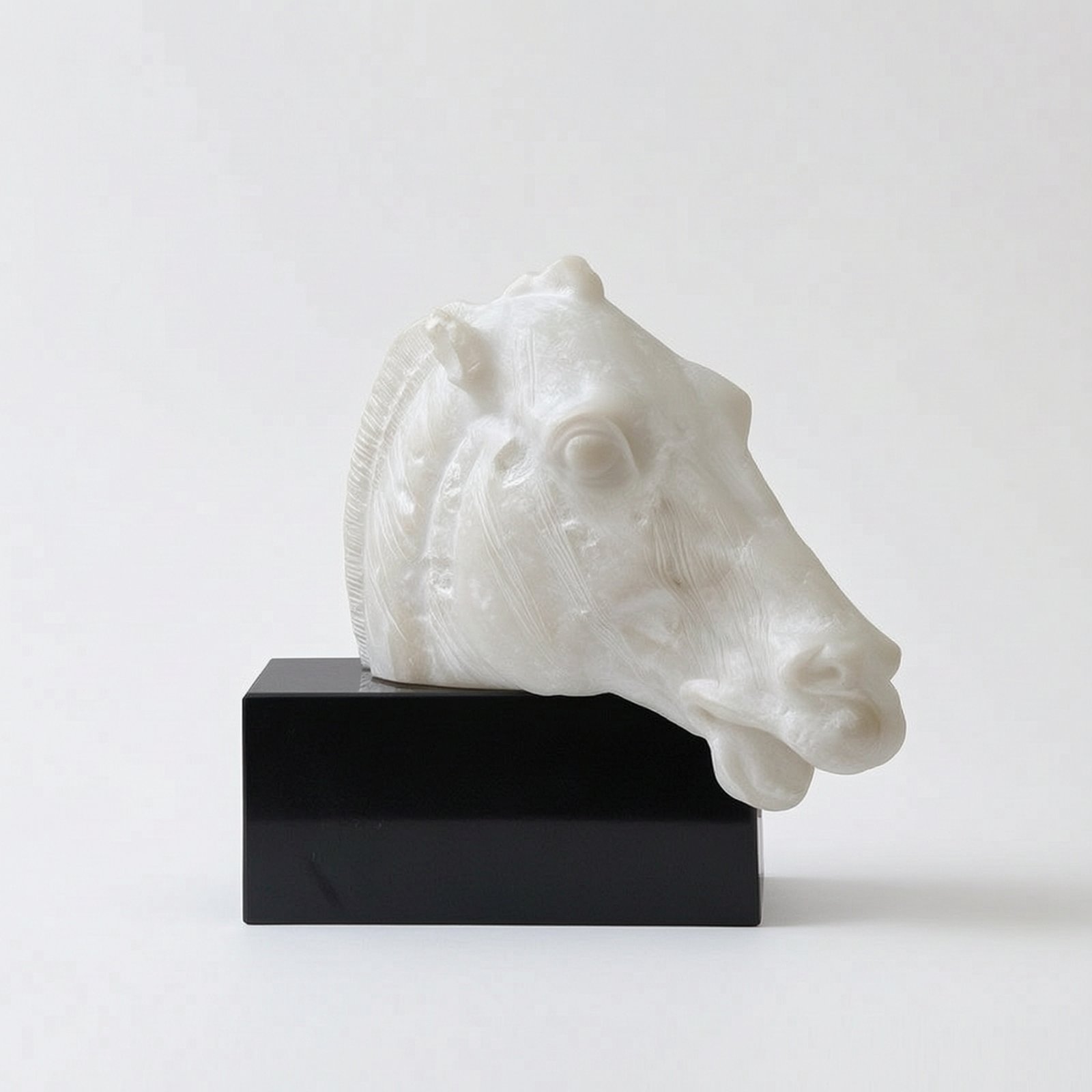 Horse Head Statue Imitation Jade
