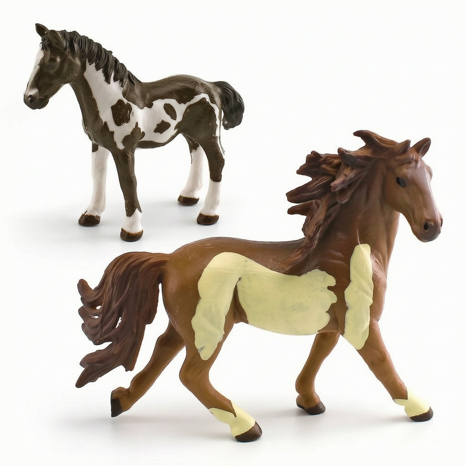 2-Piece PVC Horse Model Toy