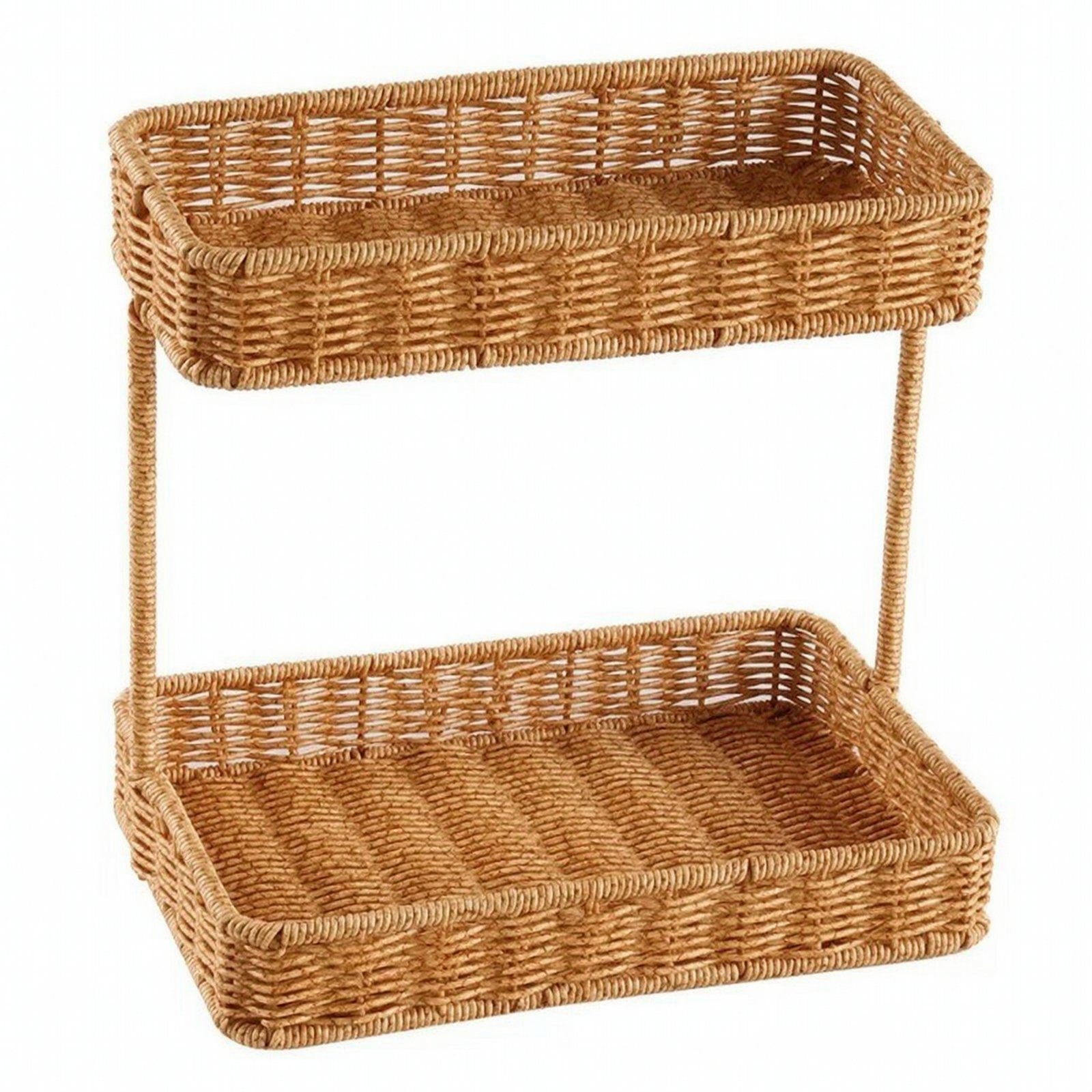 Woven Wicker Storage Organizer