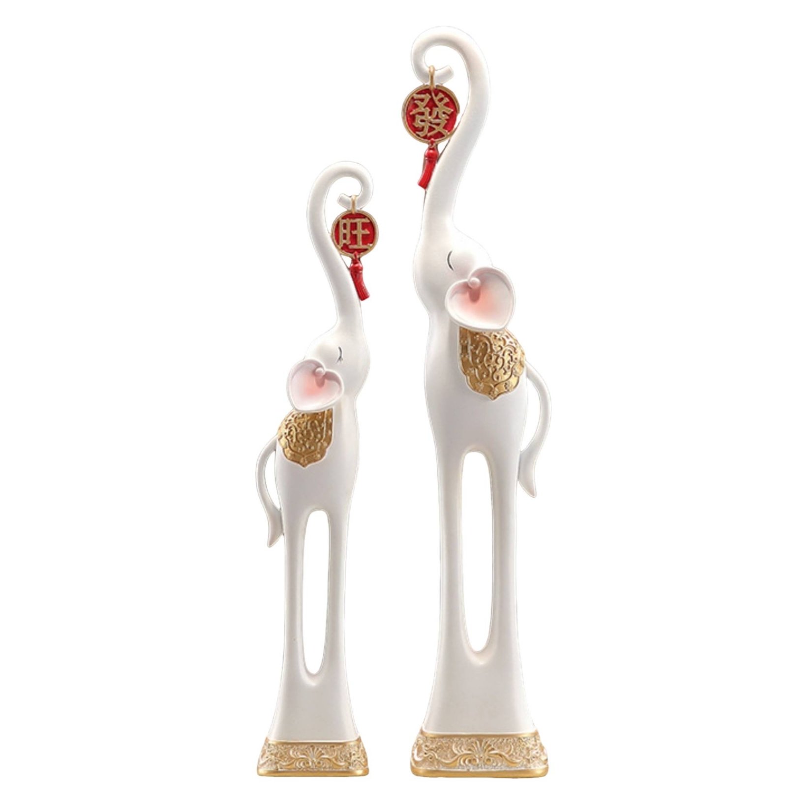 2-Piece Elephant Statue Pair