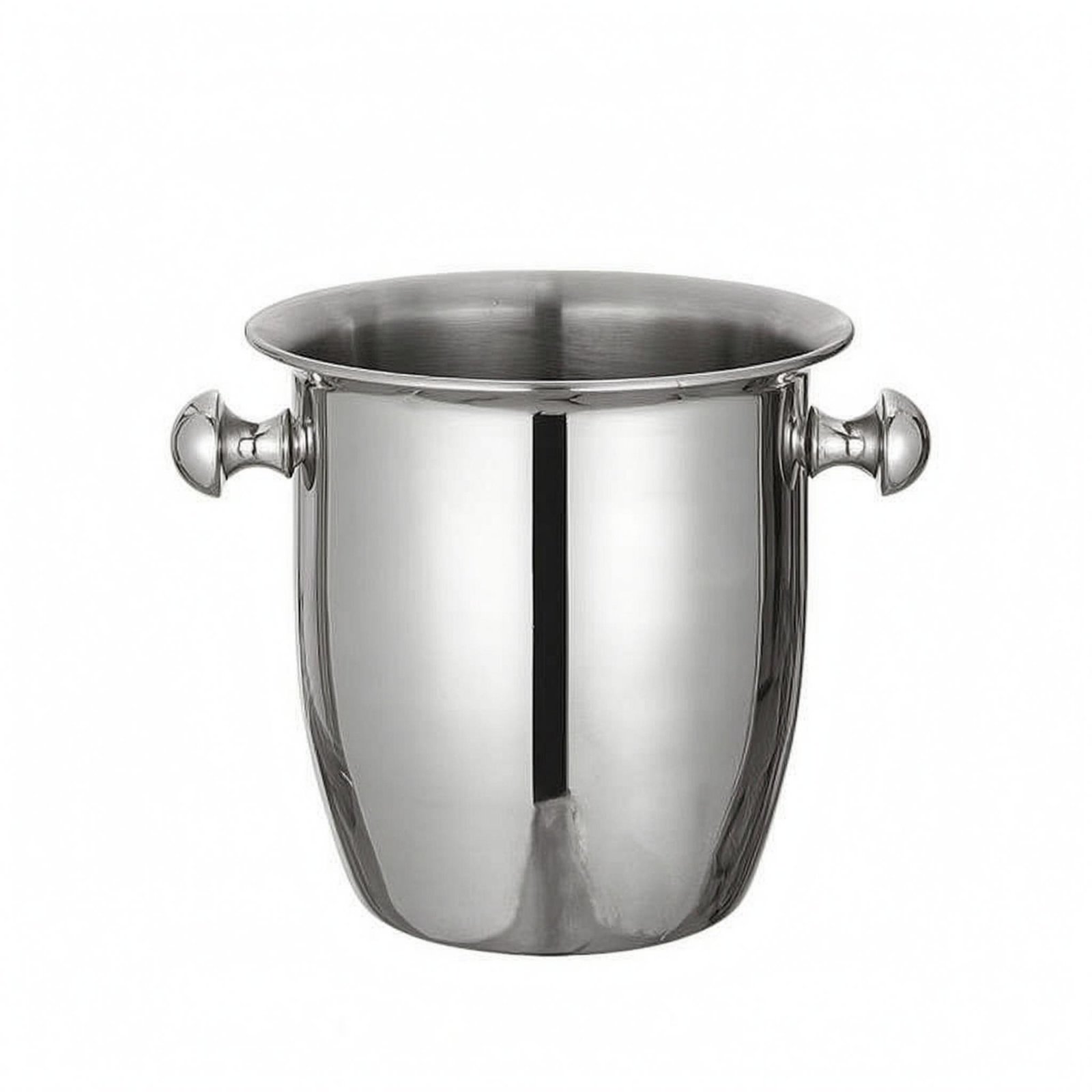 Stainless Steel Champagne Bucket – Silver, Trumpet