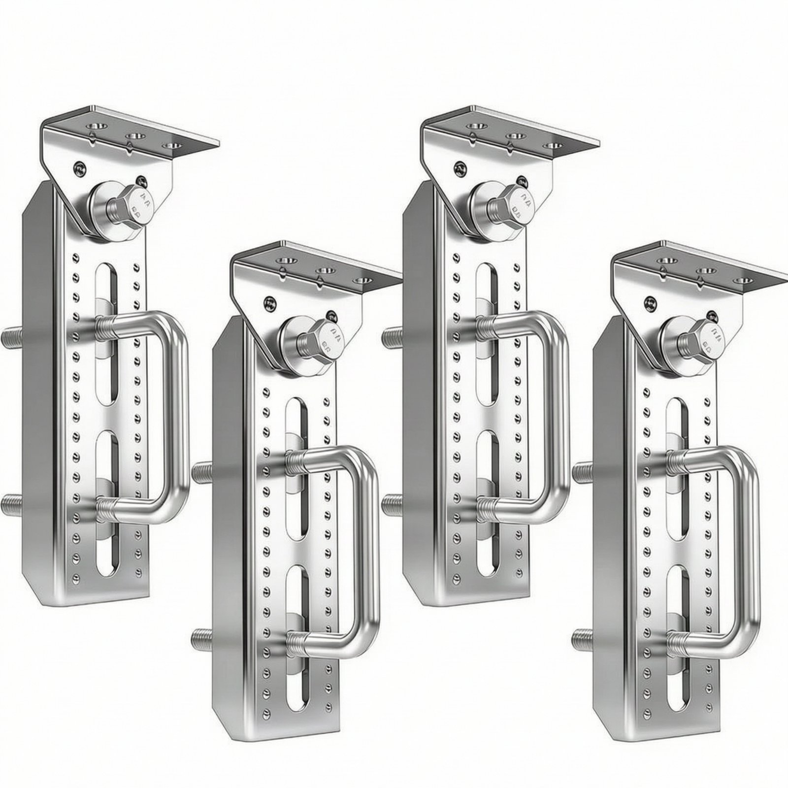 4-Piece Boat Trailer Bunk Brackets