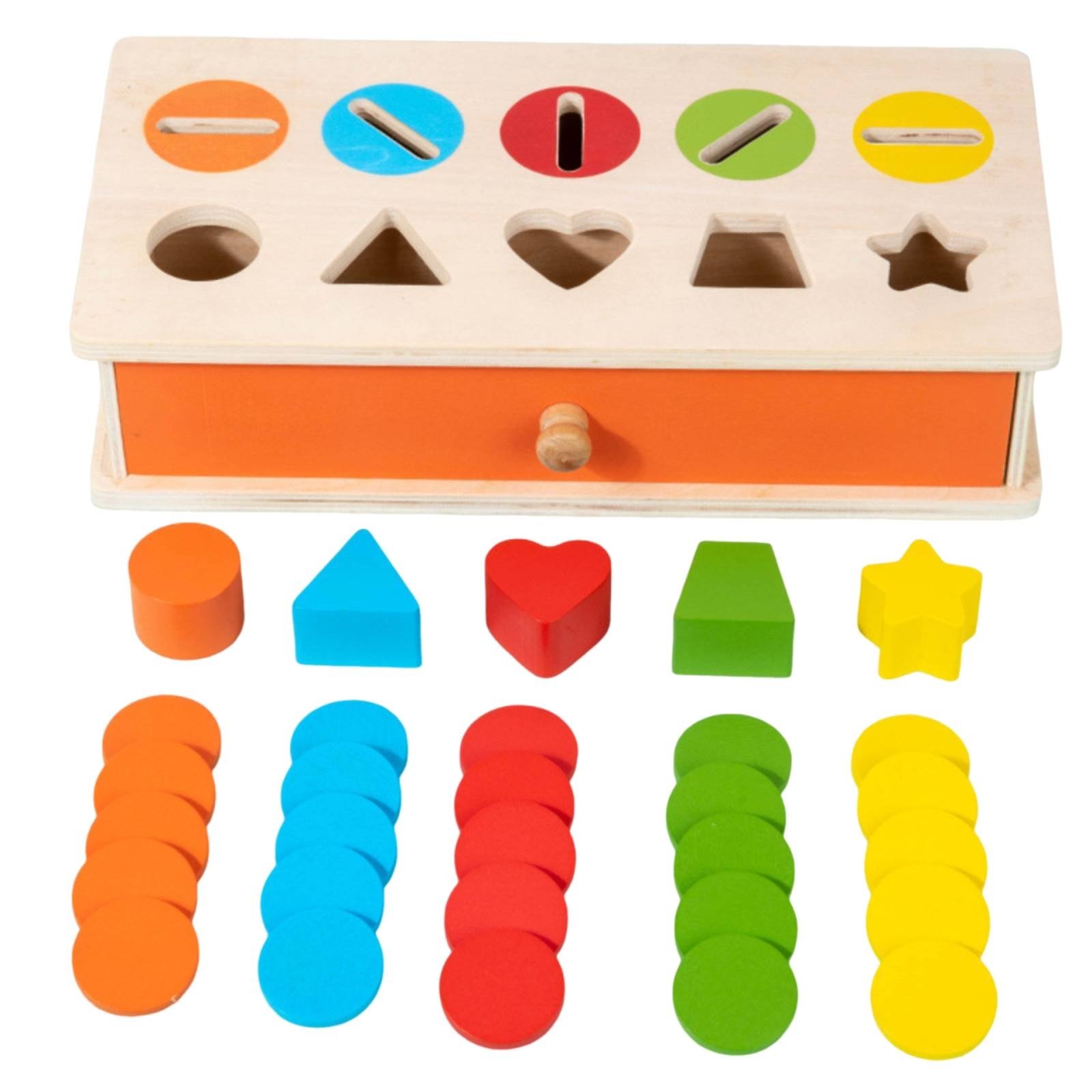 Shape Sorting Box with Drawer