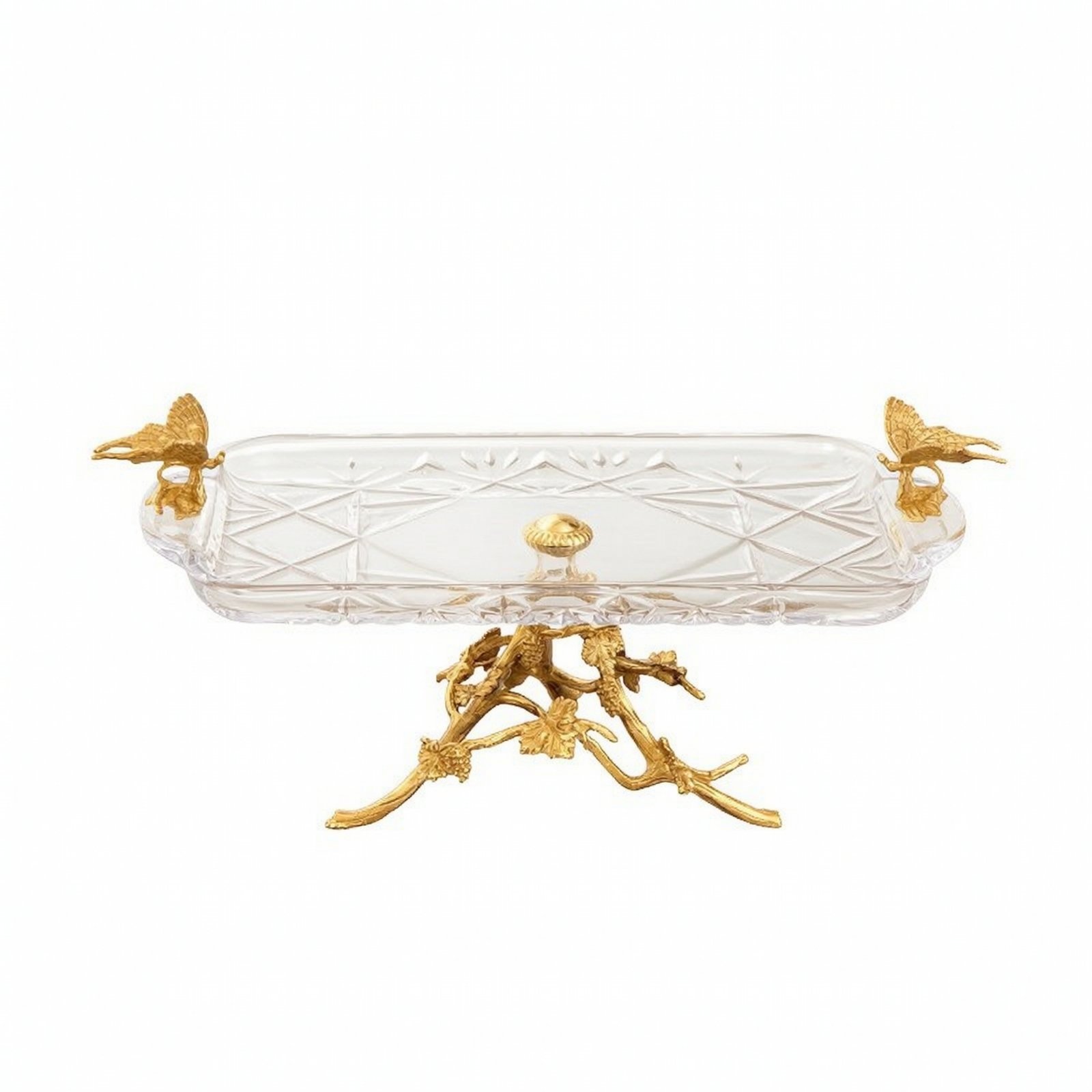 Decorative Glass Serving Tray