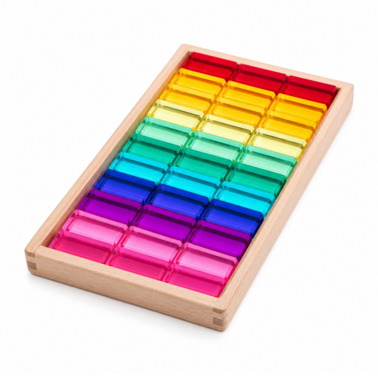 30-Piece Translucent Acrylic Blocks