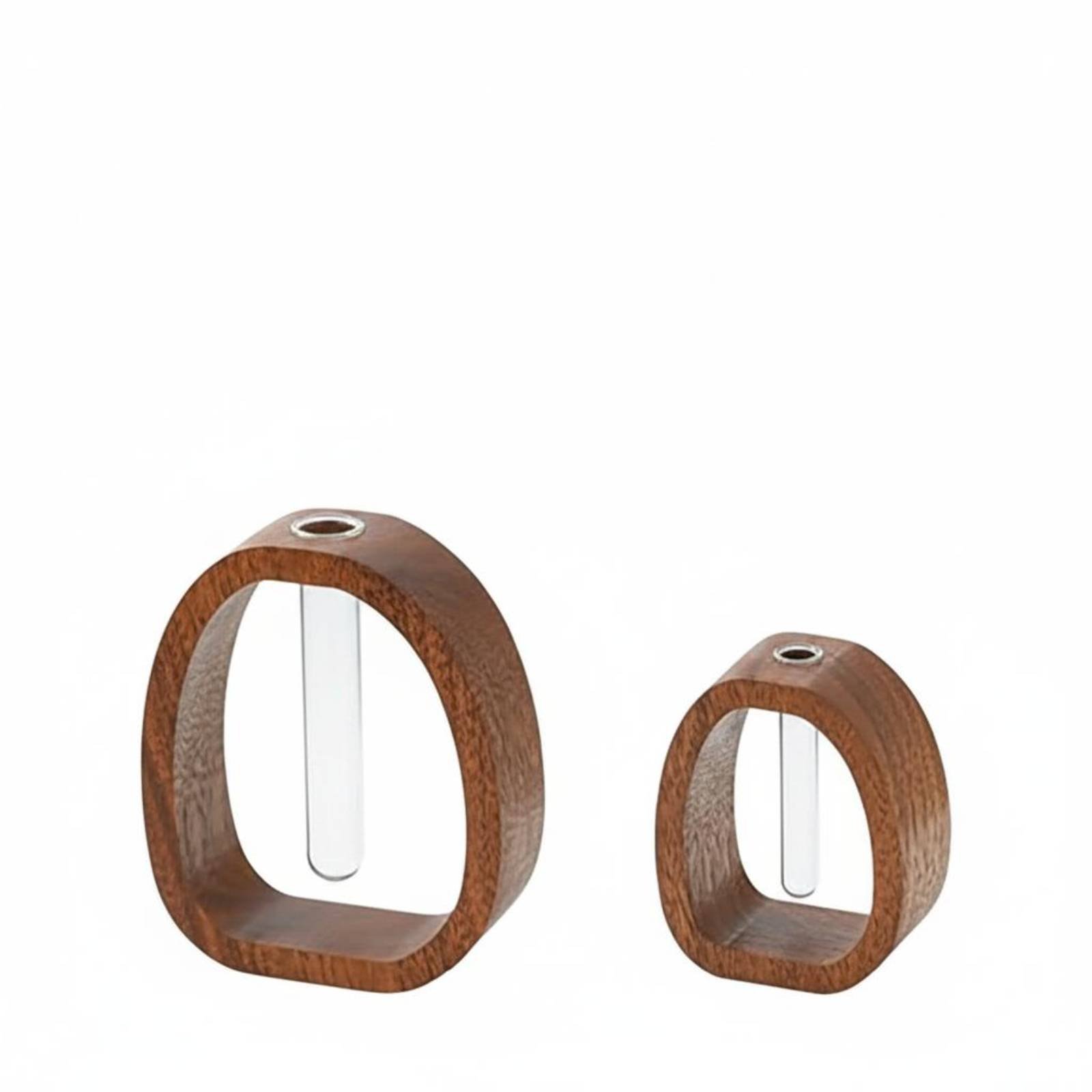 2-Piece Glass Tube Mini Vase