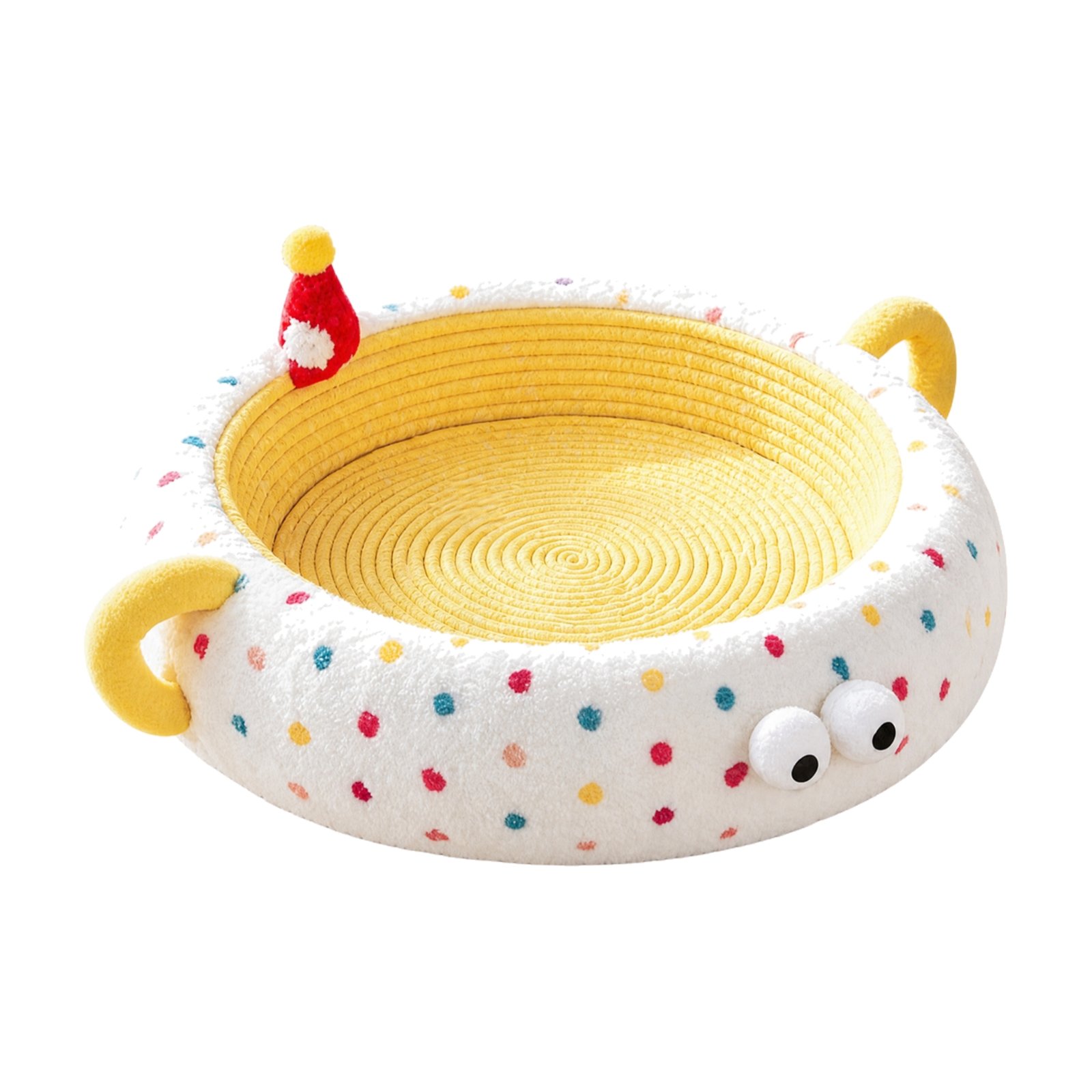Round Rope Woven Cat Bed