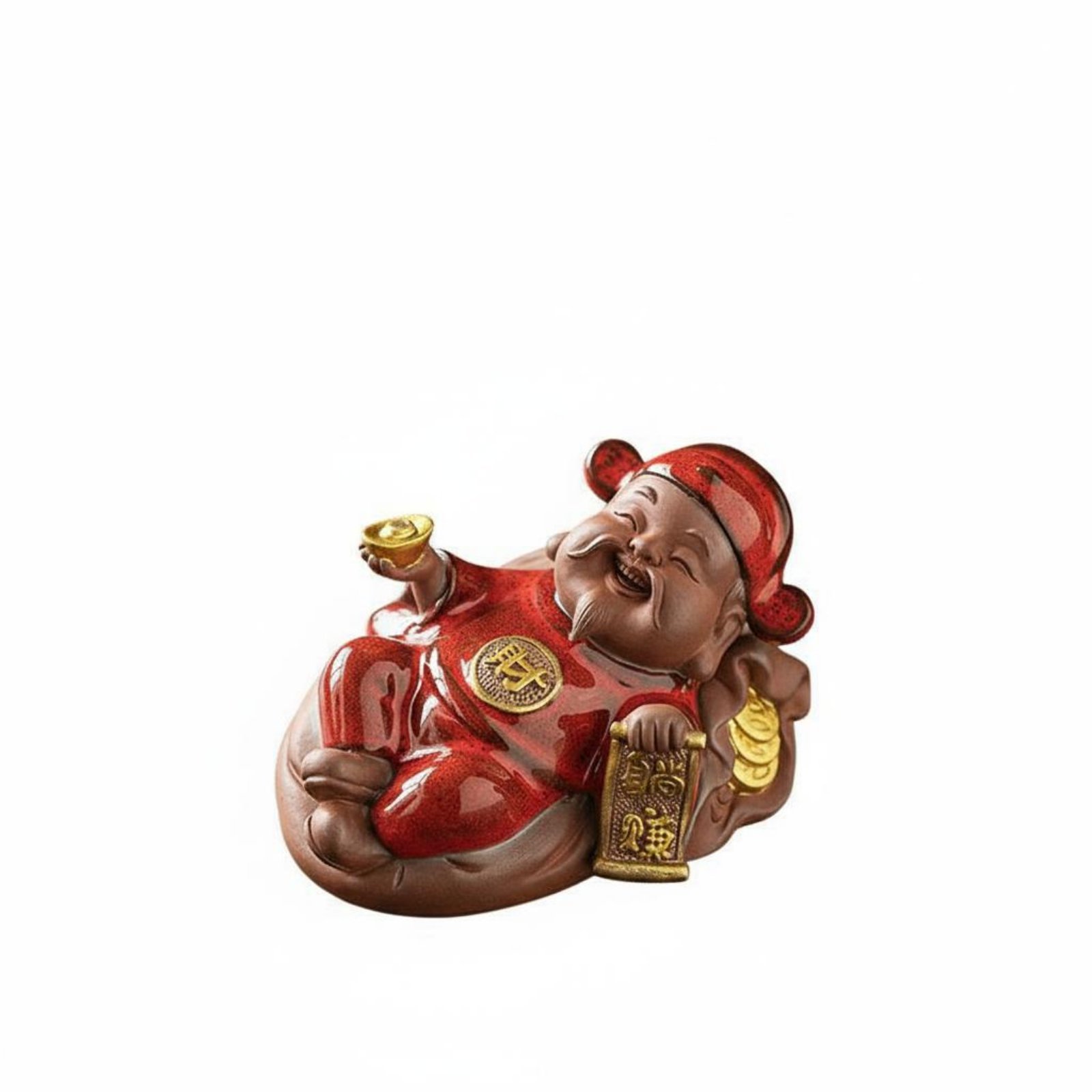 Wealth Deity Cone Holder Statue
