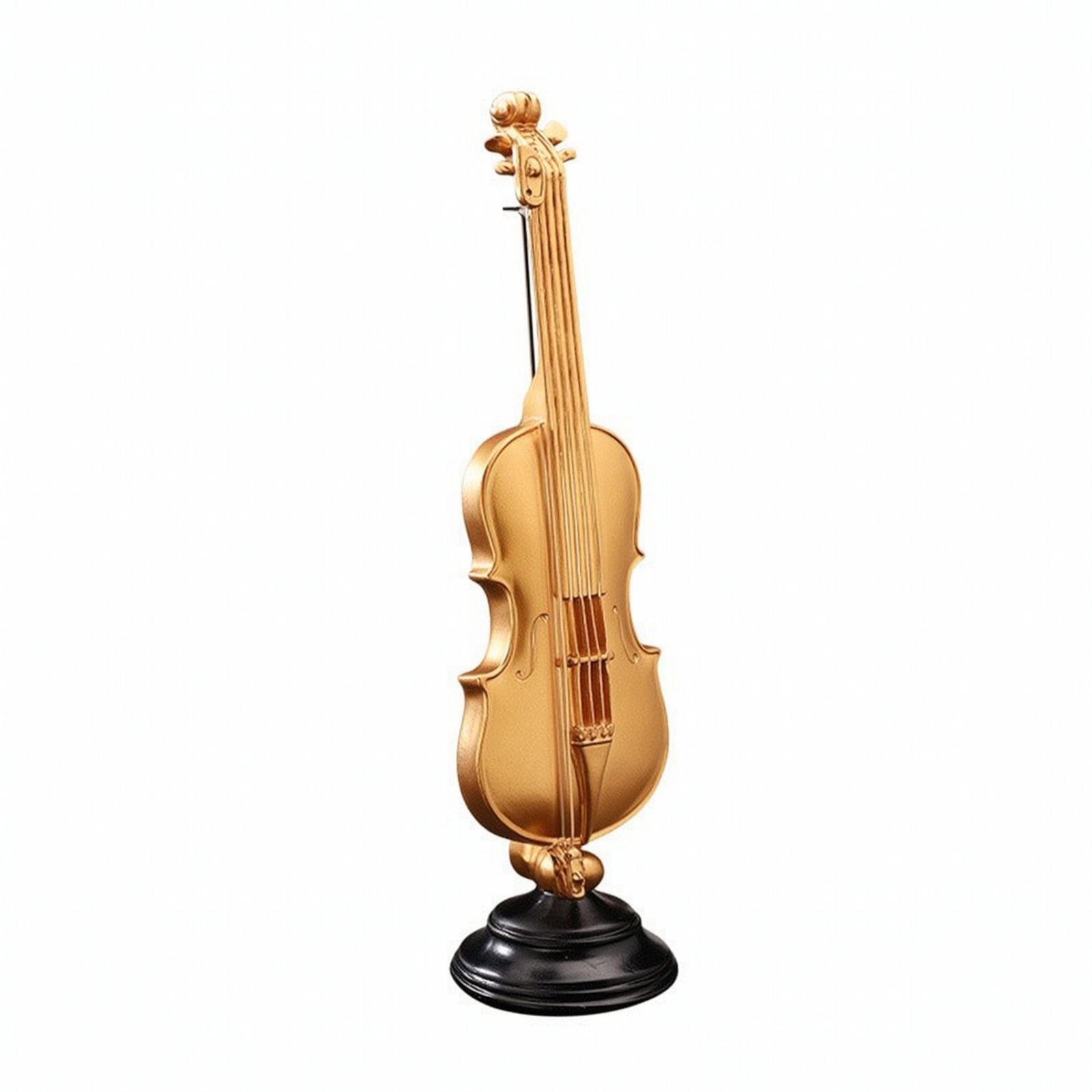 Golden Violin Tabletop Decor