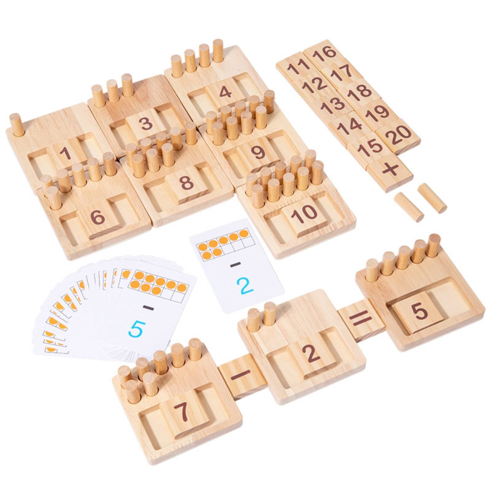 Number Matching Board with Sticks