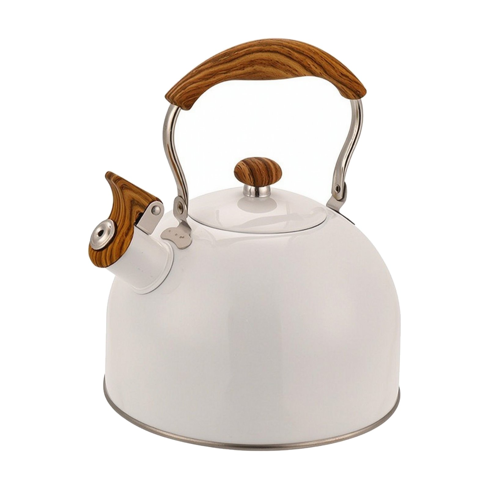 Stainless Steel Whistling Kettle – White
