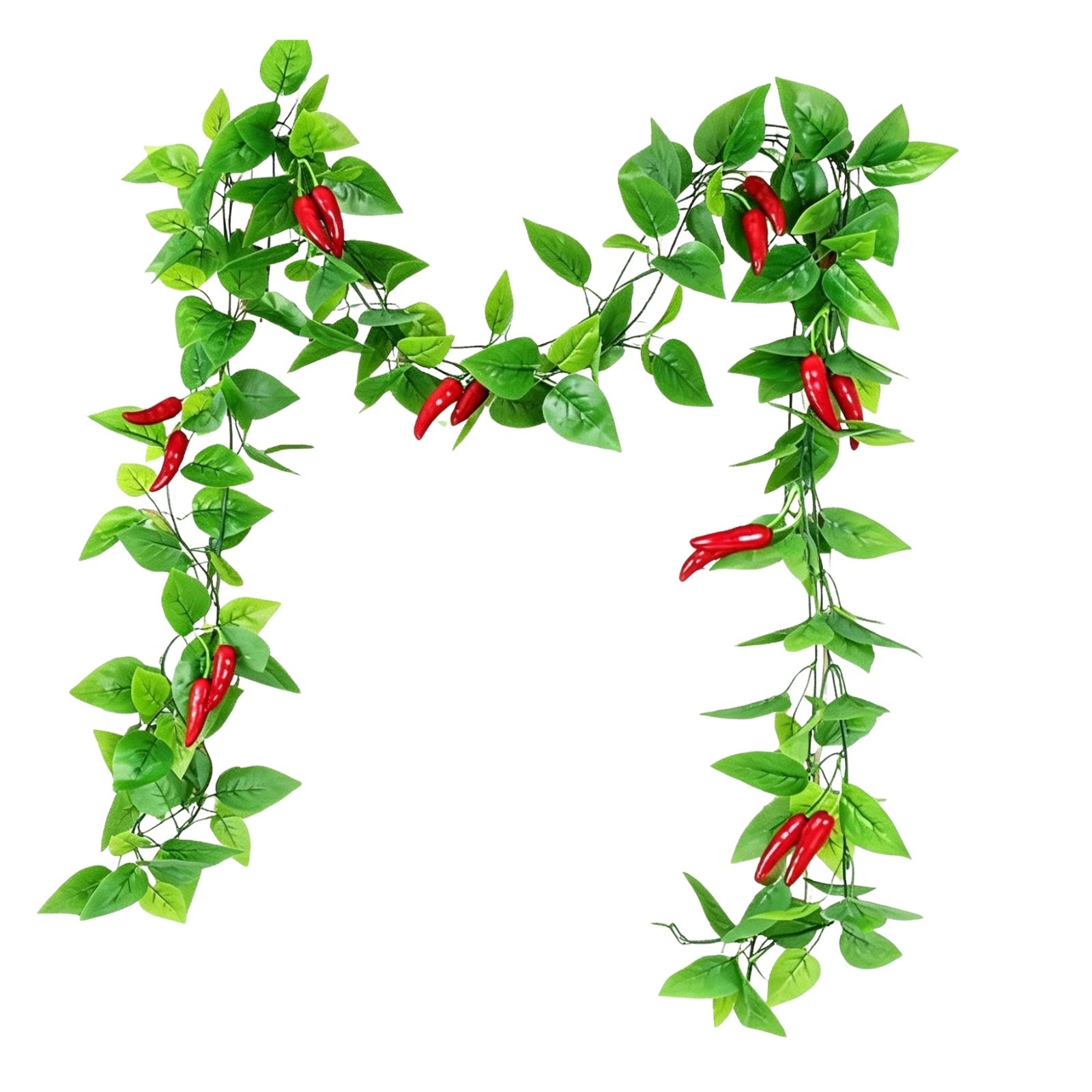 2-Piece Artificial Vine with Red Fruit