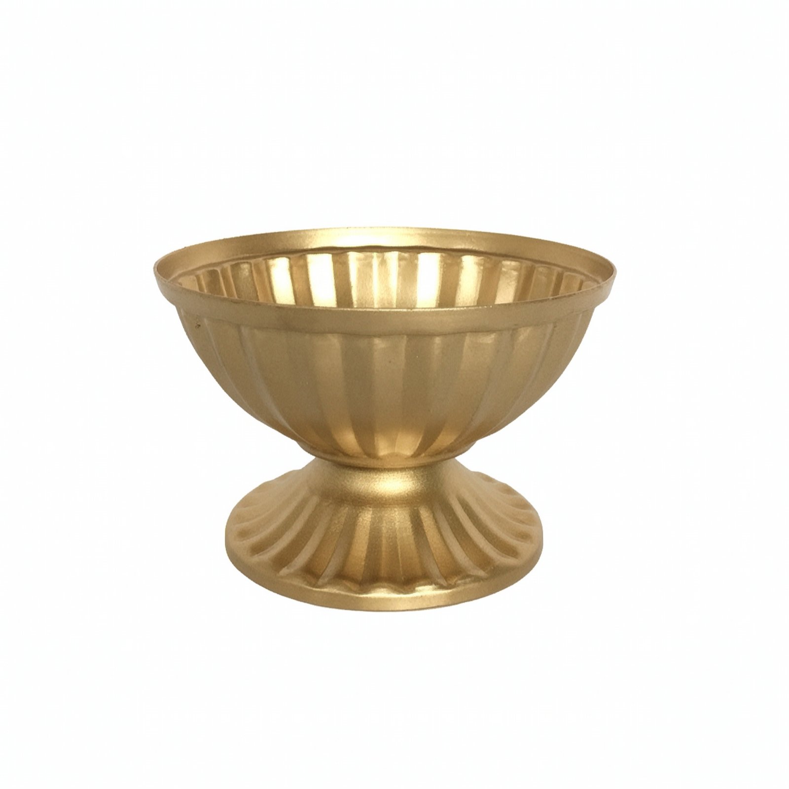 Metal Planter with Pedestal Base