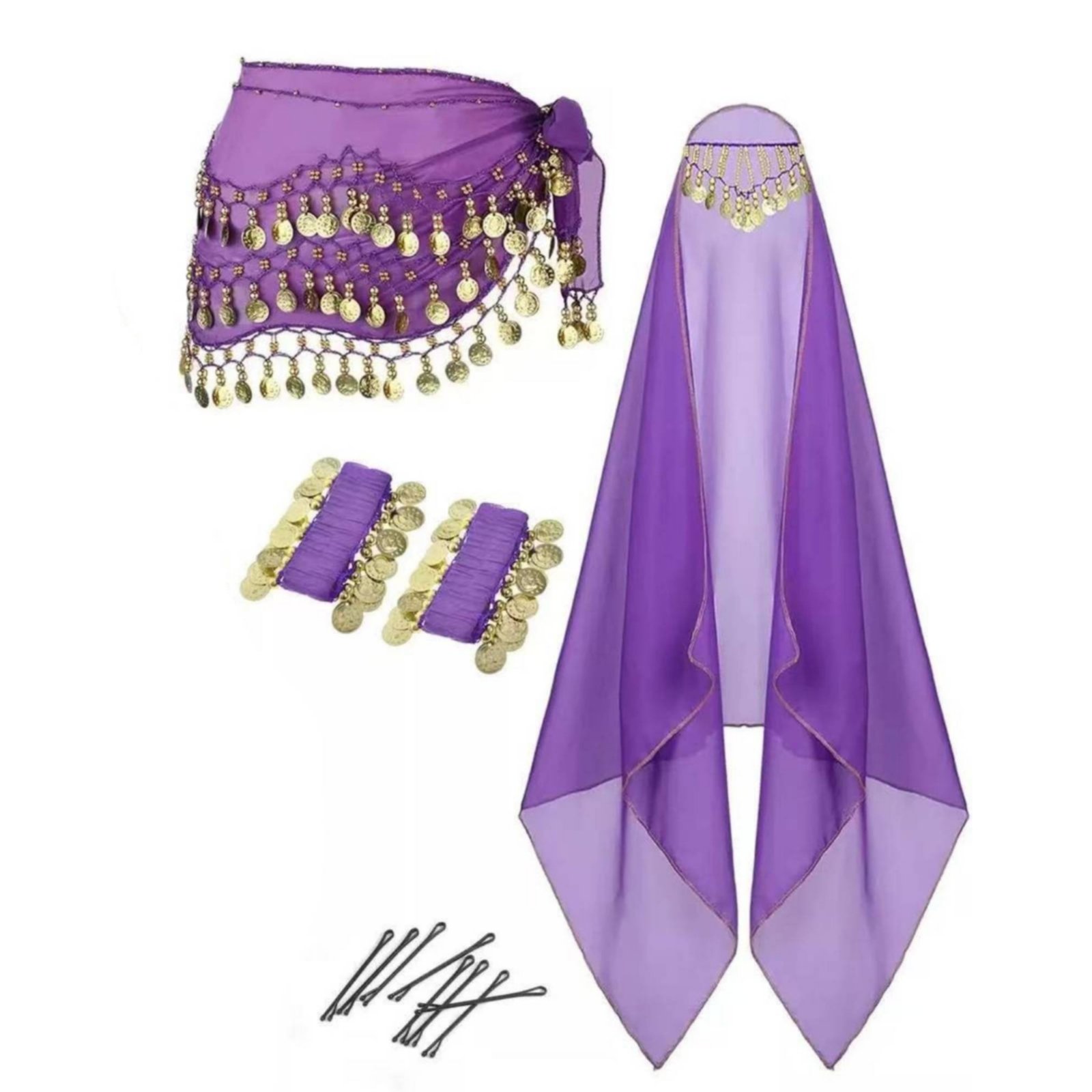 Costume Accessory Set with Headwrap