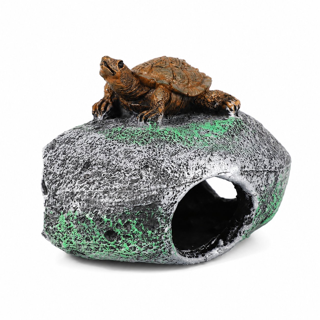 Set of 6 Turtle Climbing Stone Aquarium Ornament