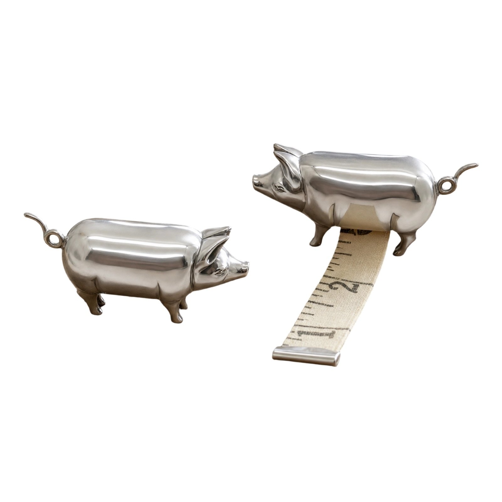 2-Piece Retractable Tape Measure Metal Housing