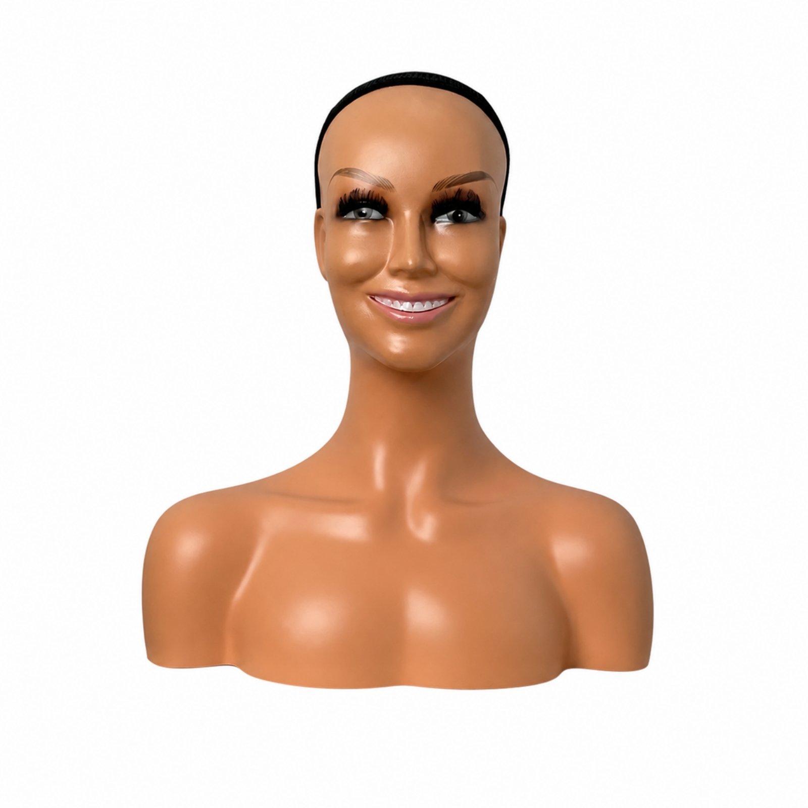 Female Mannequin Head Bust – Brown