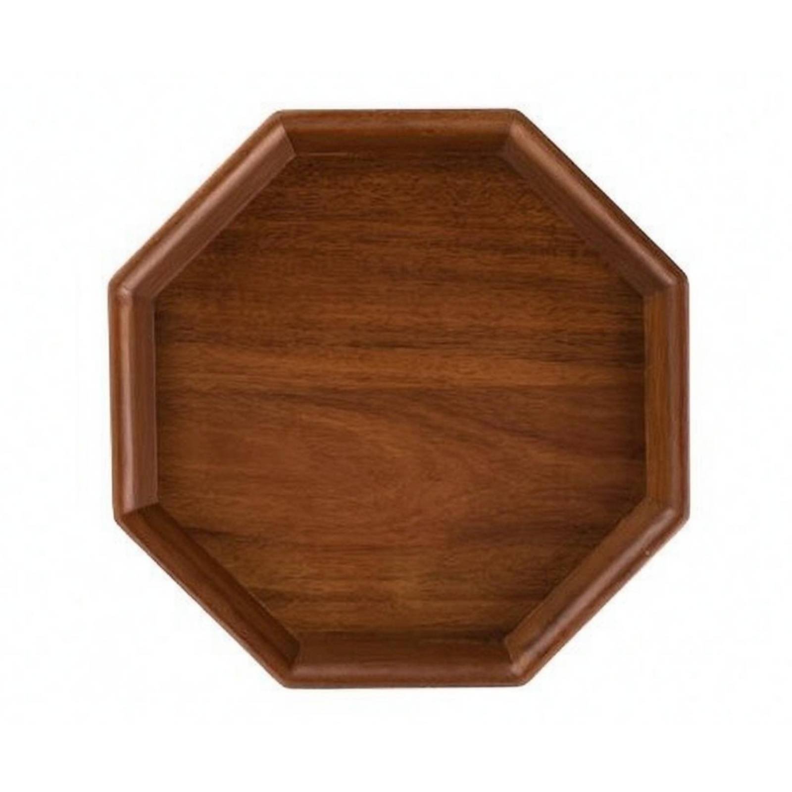 Dark Brown Wooden Serving Tray