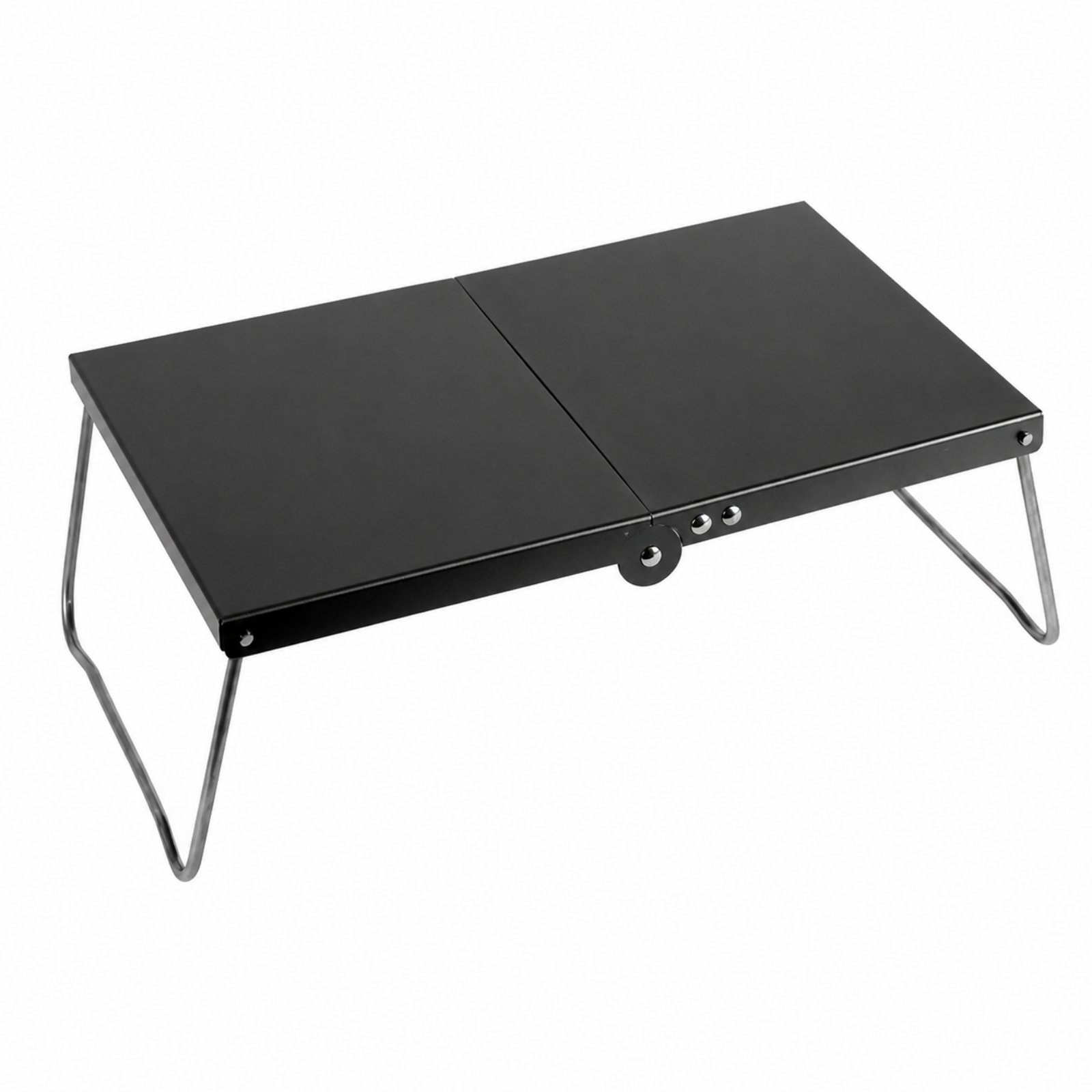 Portable Folding Camping Table – Black, No Hole High