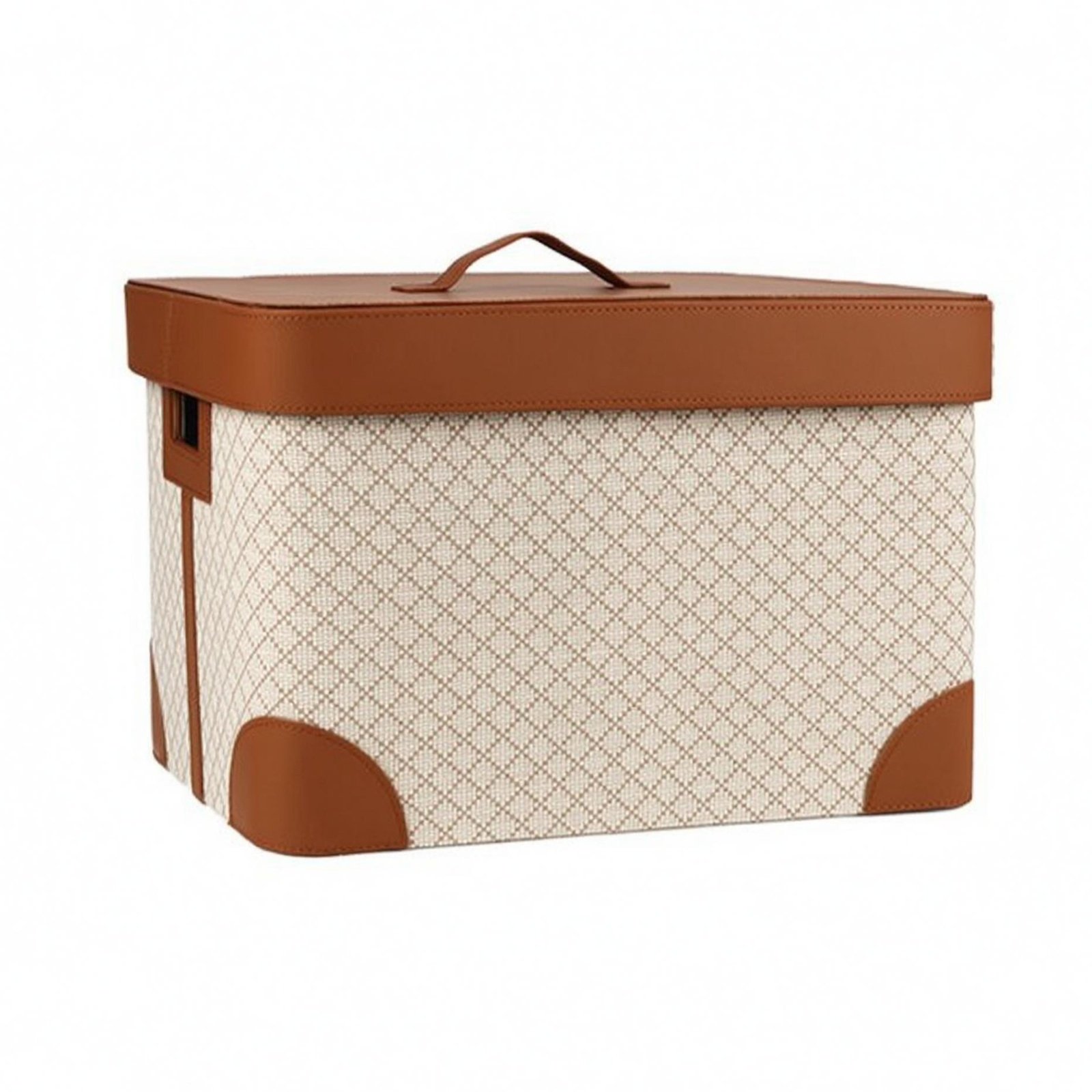 Rectangular Lidded Storage Basket