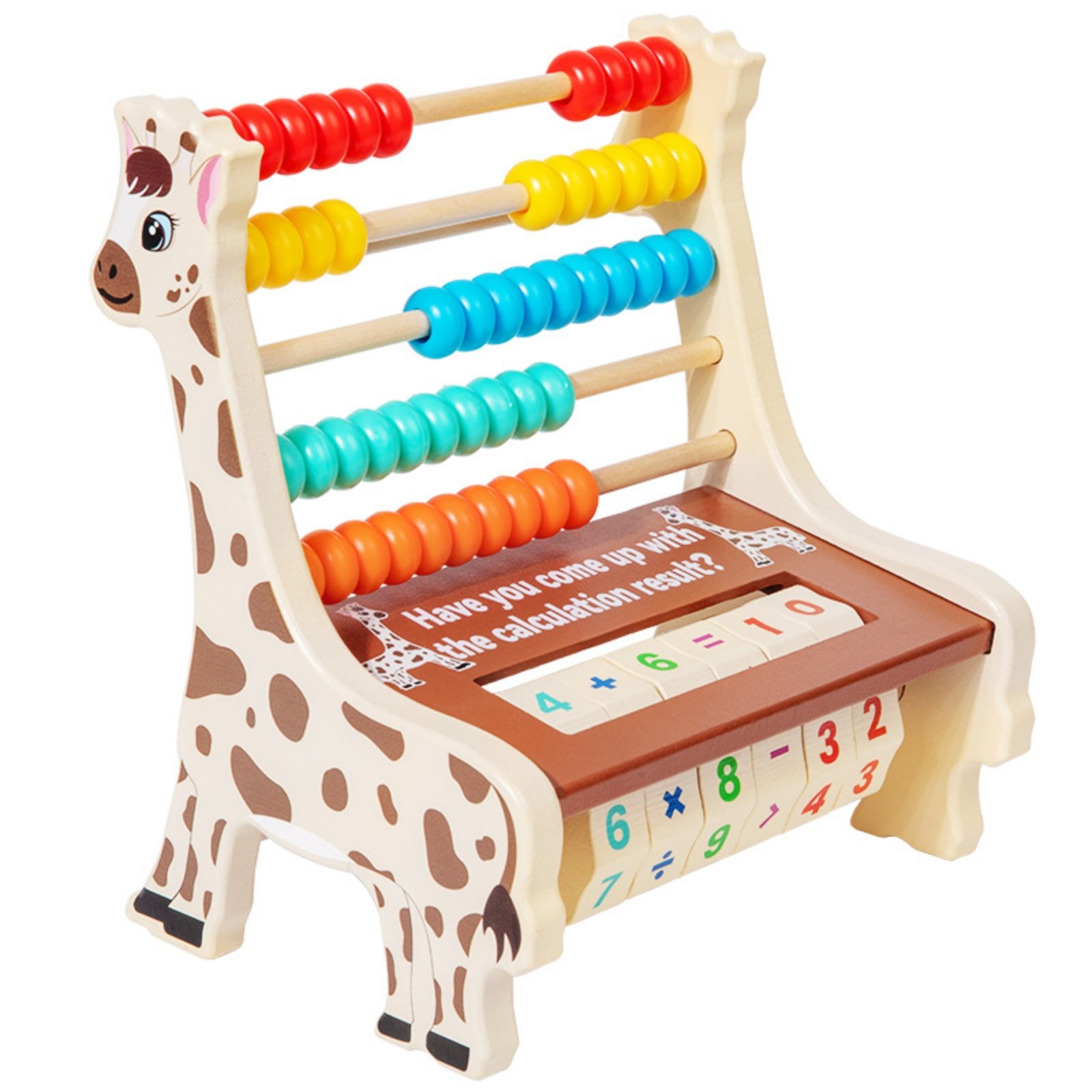 Giraffe Wooden Counting Abacus