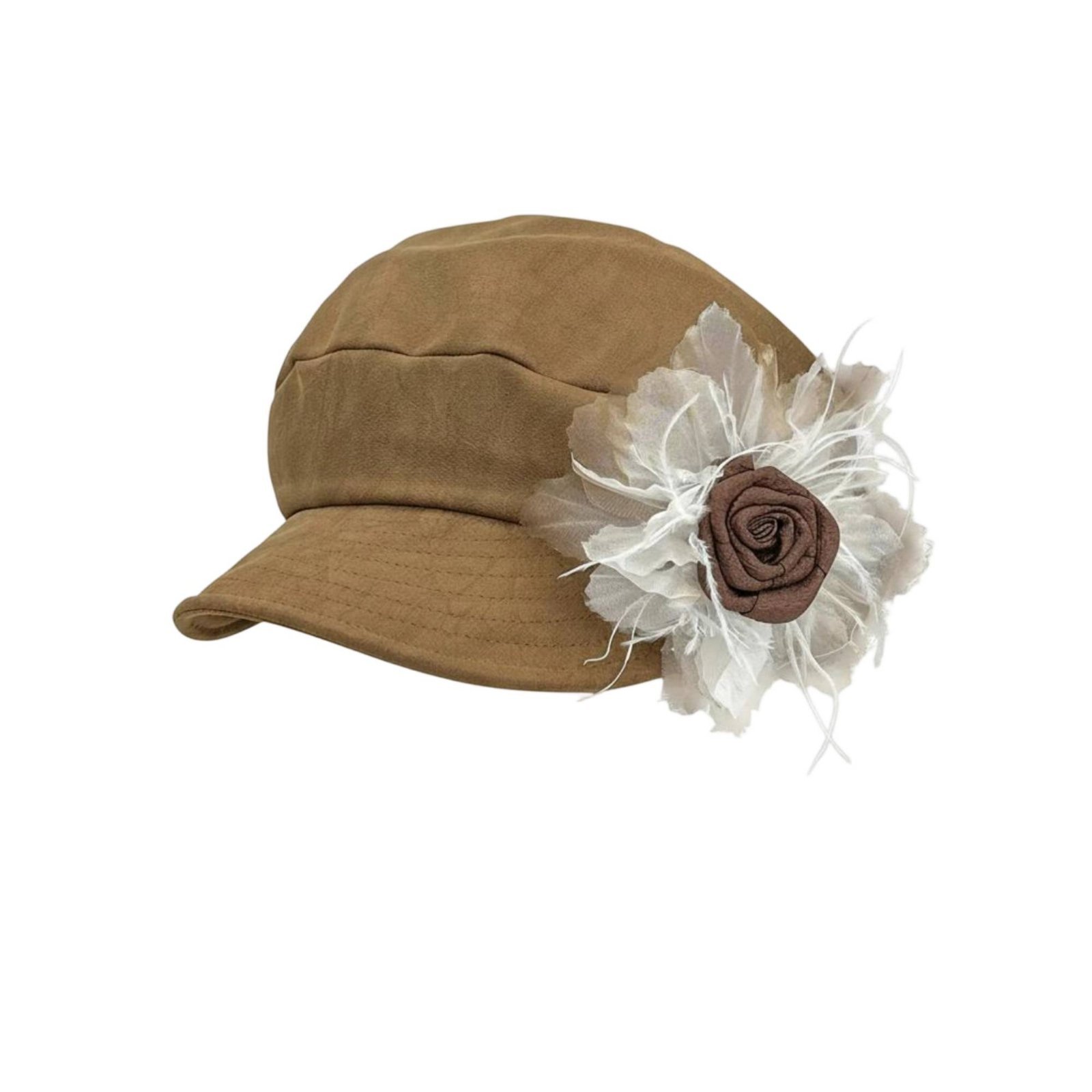 Vintage Ruffled Flower Hat