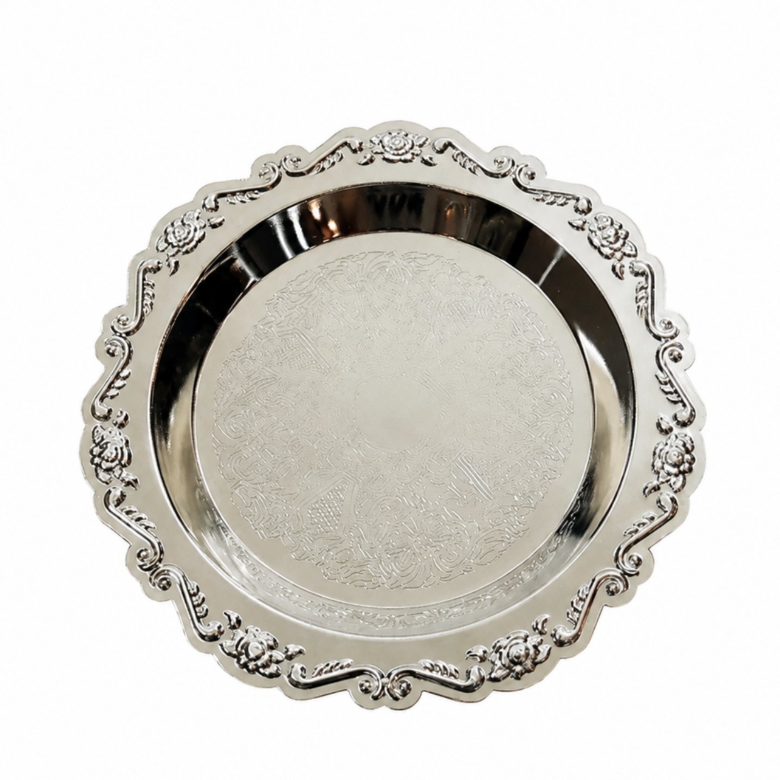 Embossed Metal Serving Tray