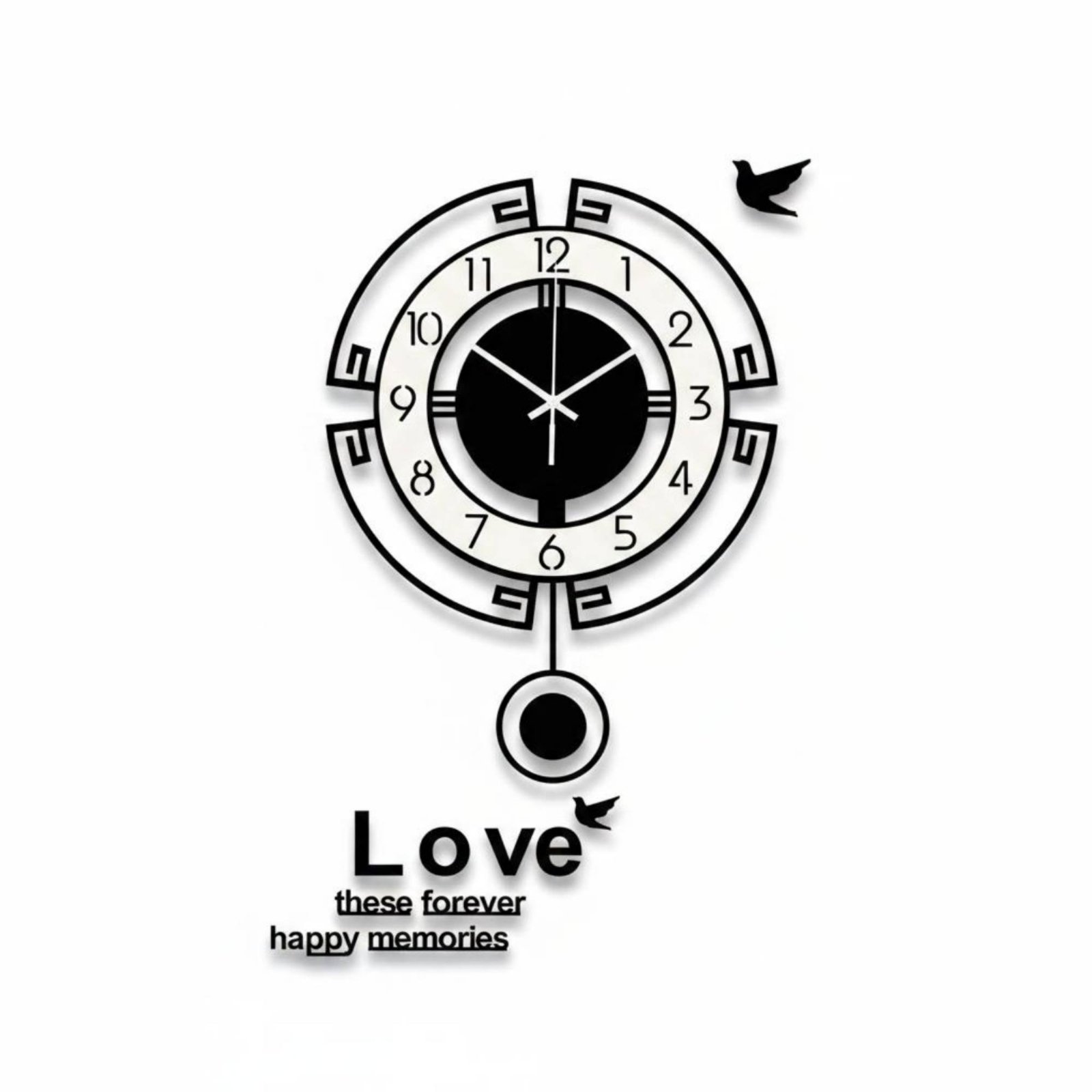 Silent Wall Clock – 35-47cm